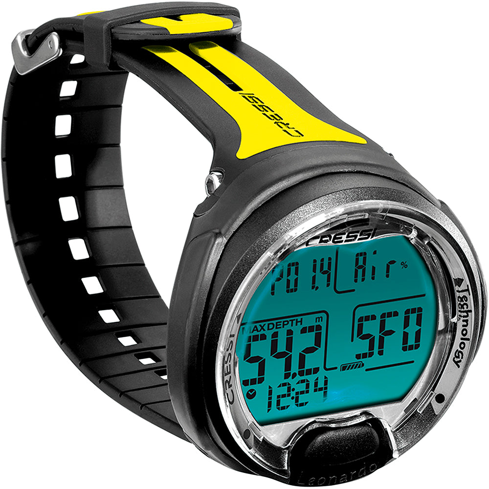 動作品 CRESSI デジタル ダイビングコンピュータ 腕時計 Leonardo Cressi Leonardo | Reliable Scuba Diving Computer – Cressi 1946