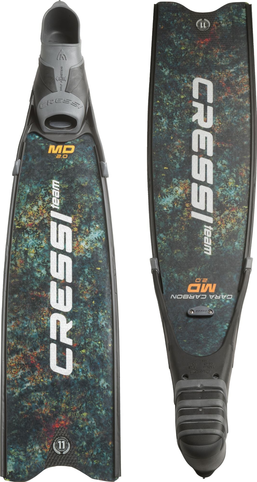 Nadadeira Cressi Gara Carbon Camu MD Turbo