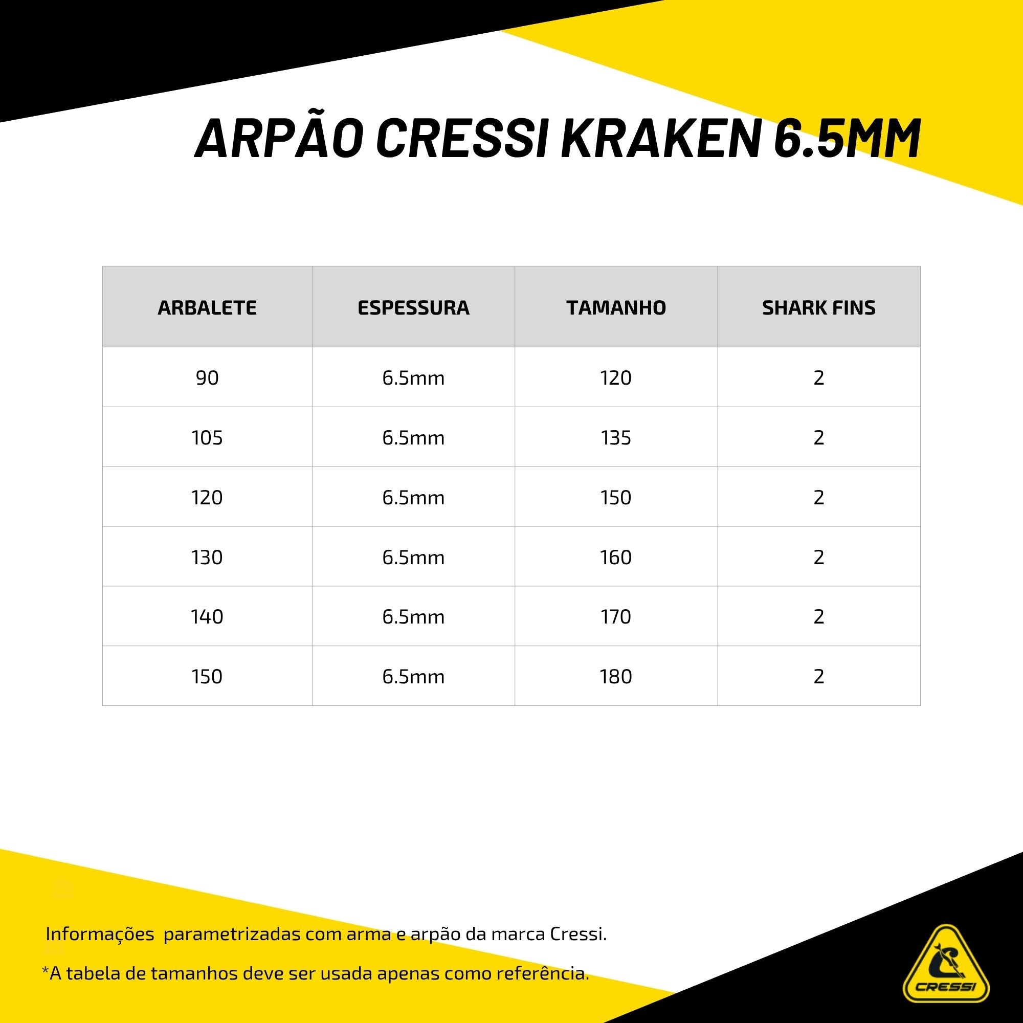 Arpão Cressi Kraken 6.5mm