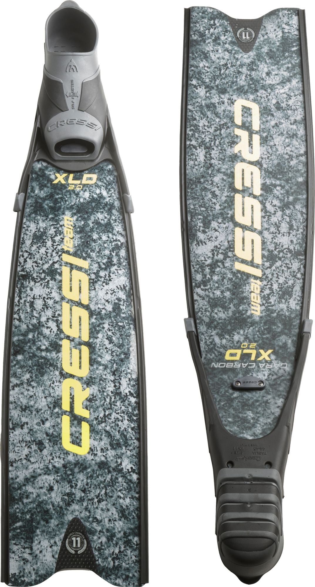 Nadadeira Cressi Gara Carbon Camu XLD Turbo