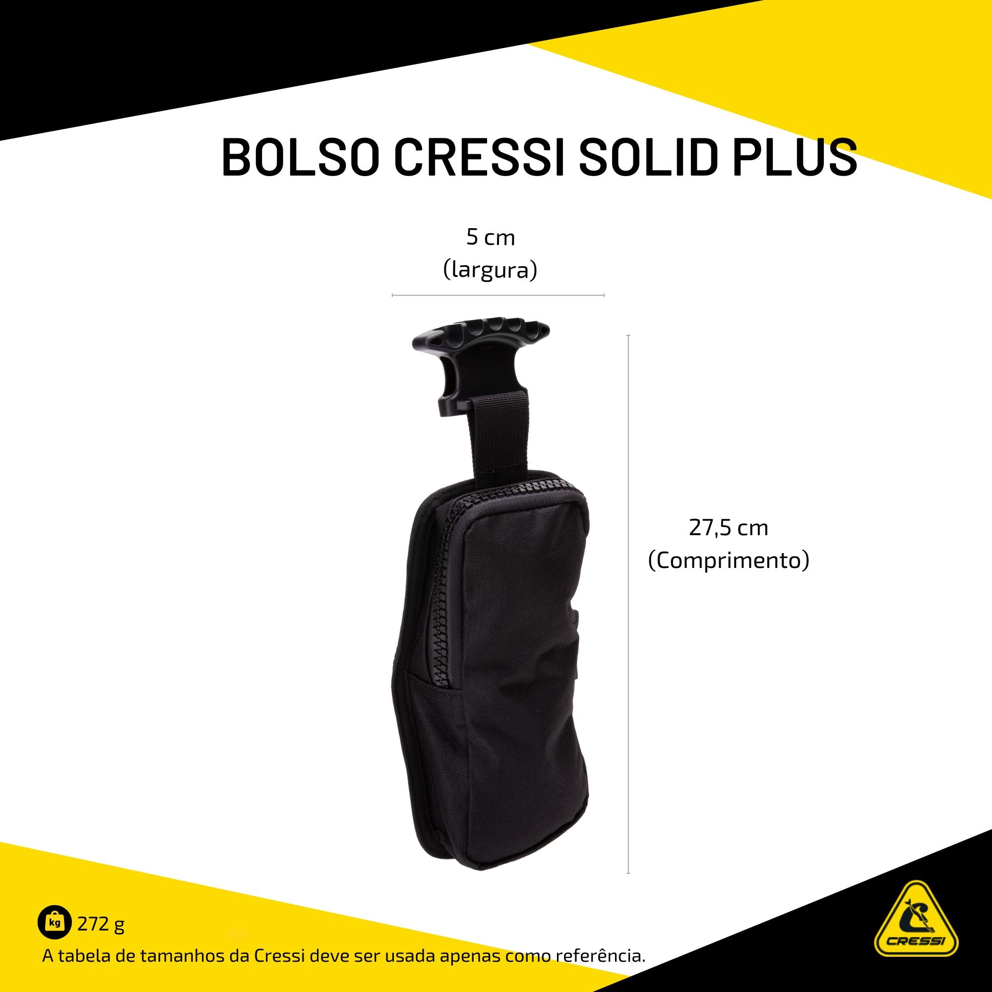 Bolso de Lastro Colete Cressi Lateral Solid Plus