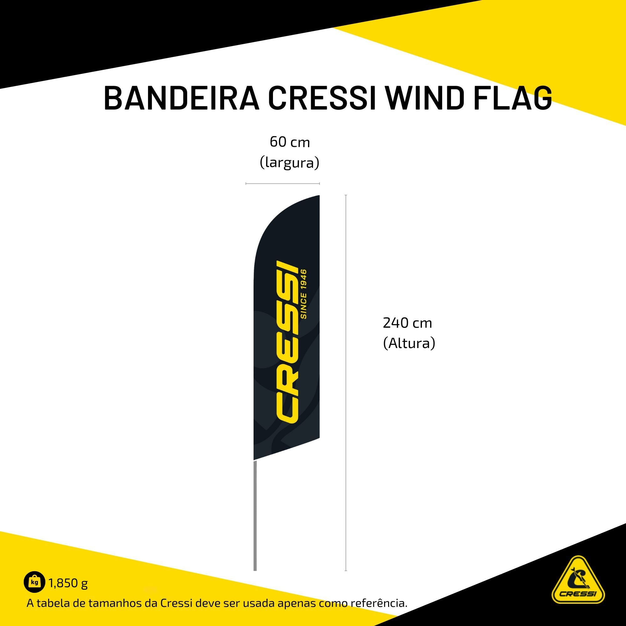 Bandeira Cressi Wind Flag