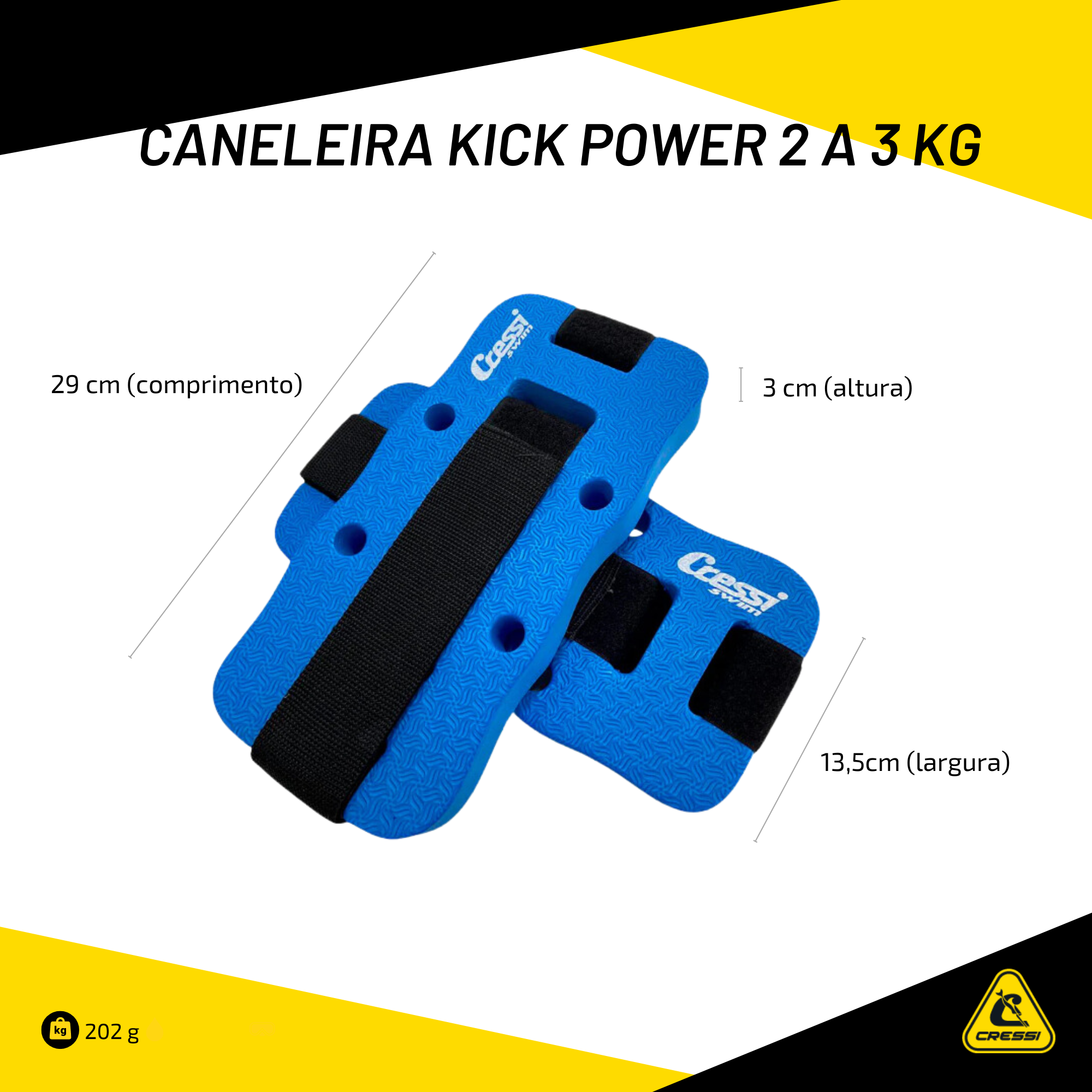 Caneleira Cressi Kick Power 2-3 Kg