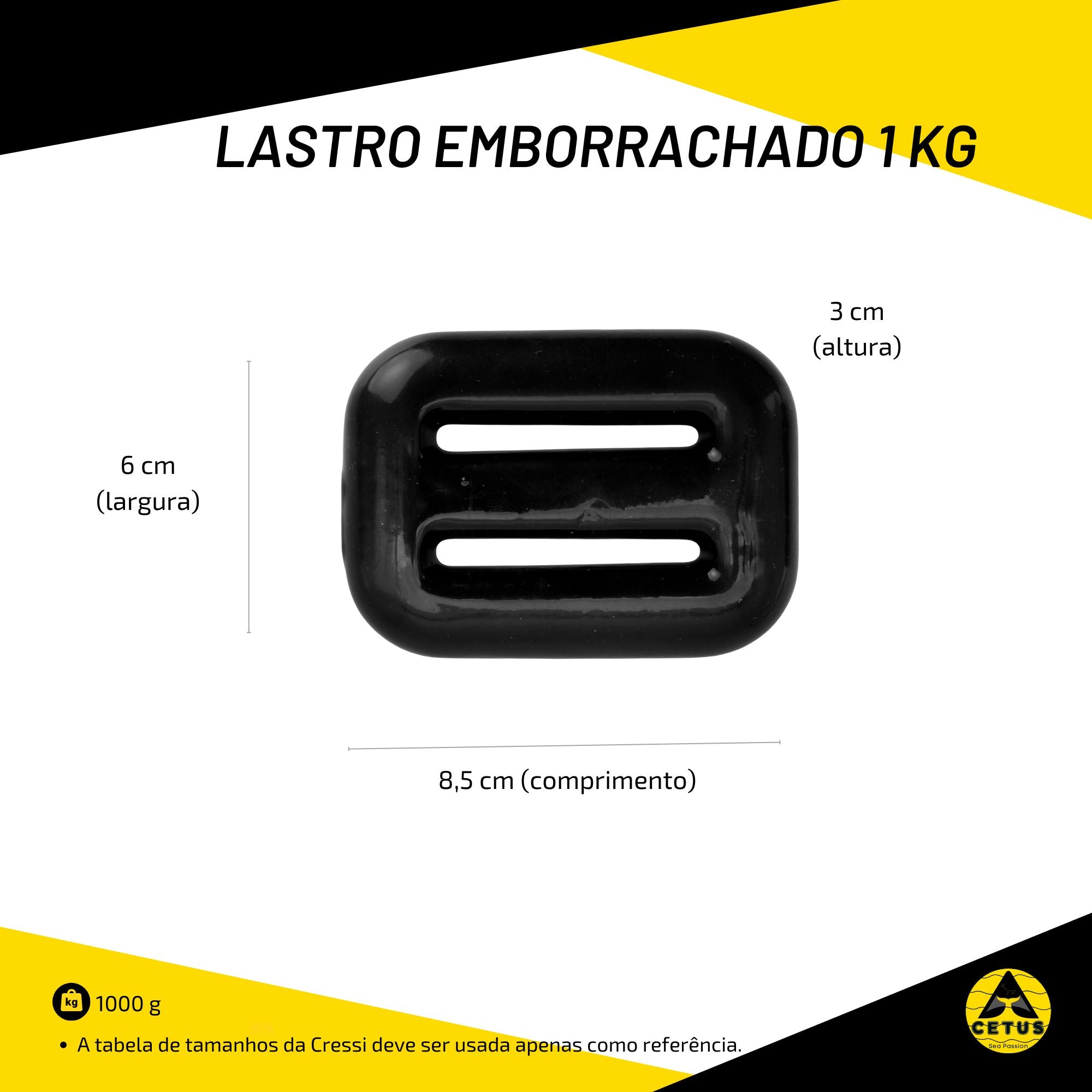 Lastro Emborrachado Cetus 1 Kg