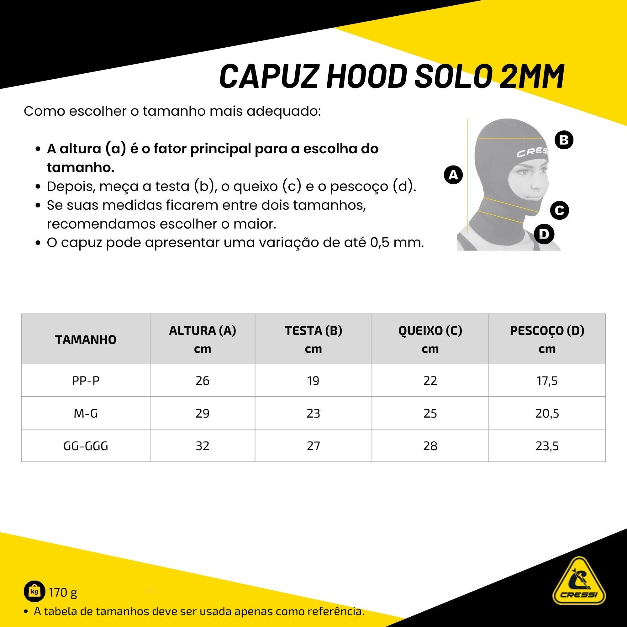 Capuz Cressi Hood Solo 2mm