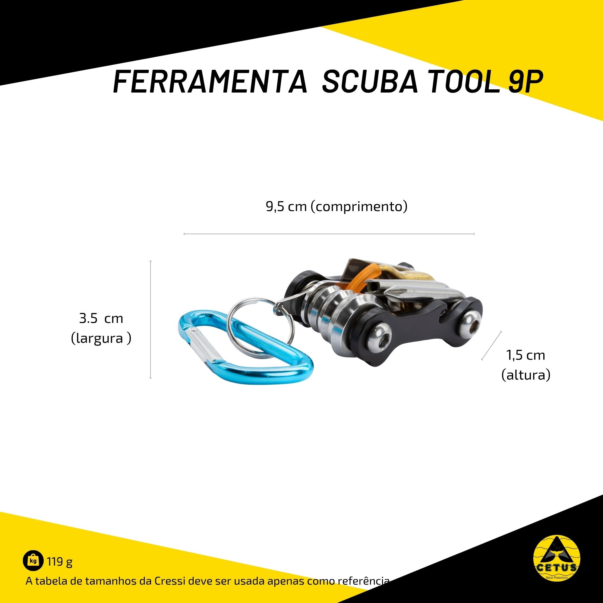 Ferramenta Cetus Scuba Tool 9P