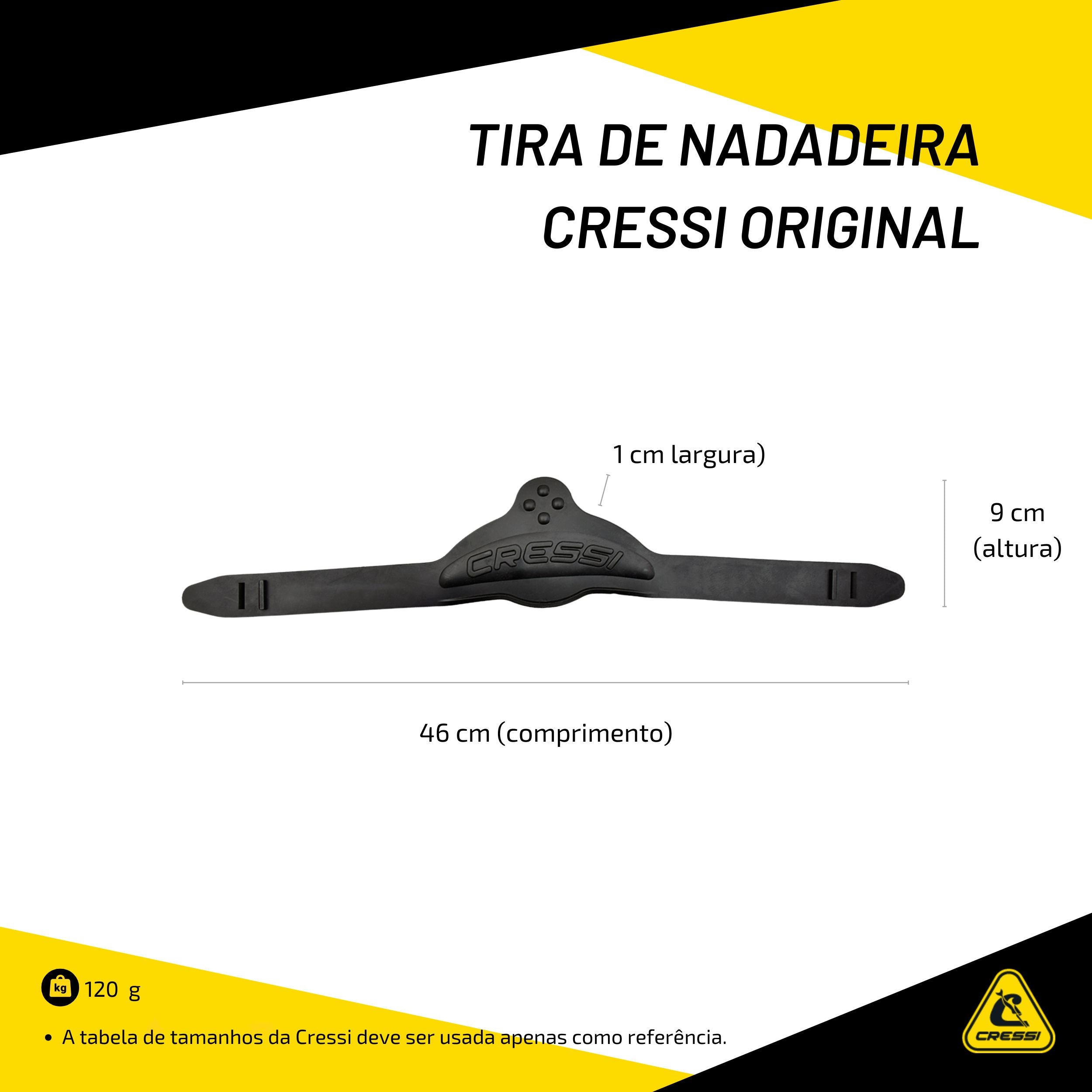 Tira de Nadadeira Cressi Original (Par com Presilhas)