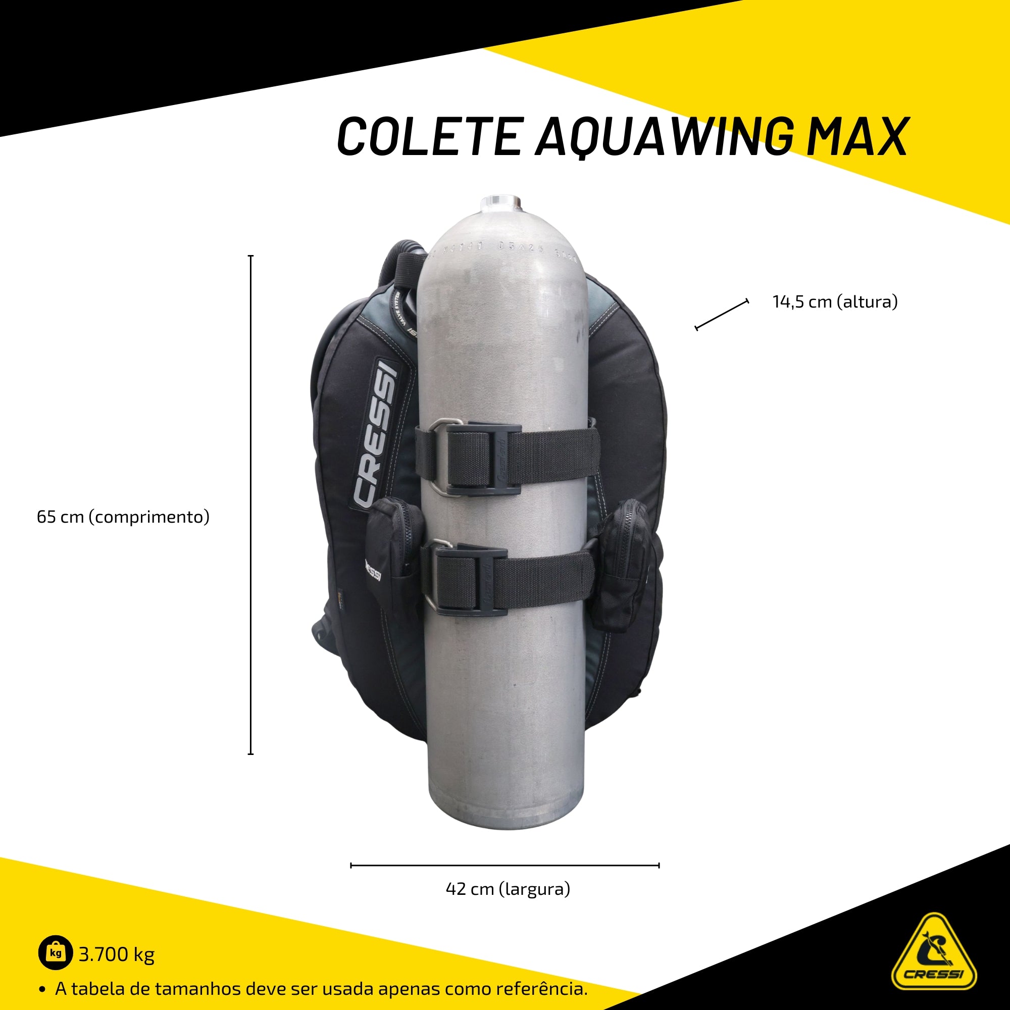 Colete Cressi Aquawing Max
