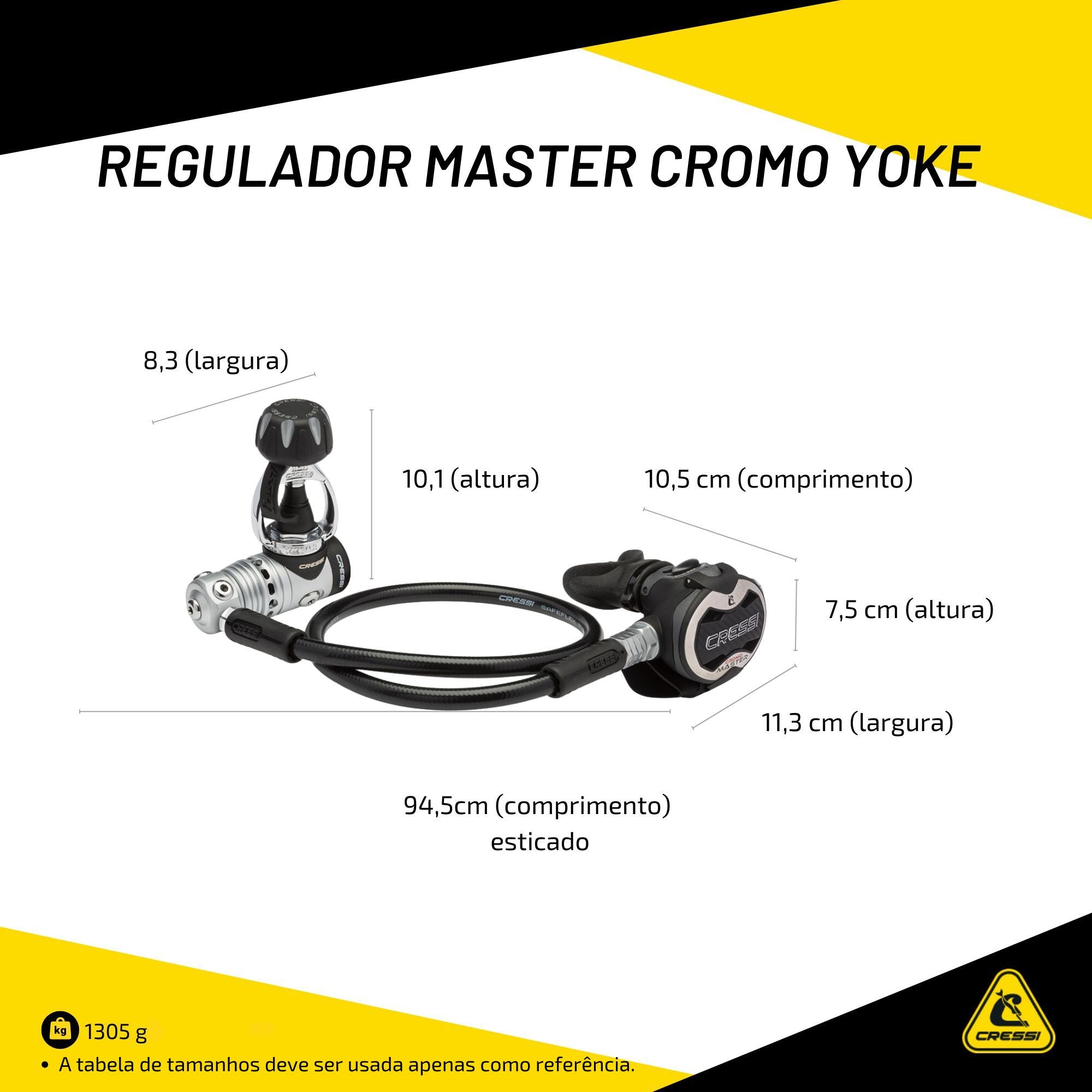 Regulador Cressi AC25 Master Cromo Yoke