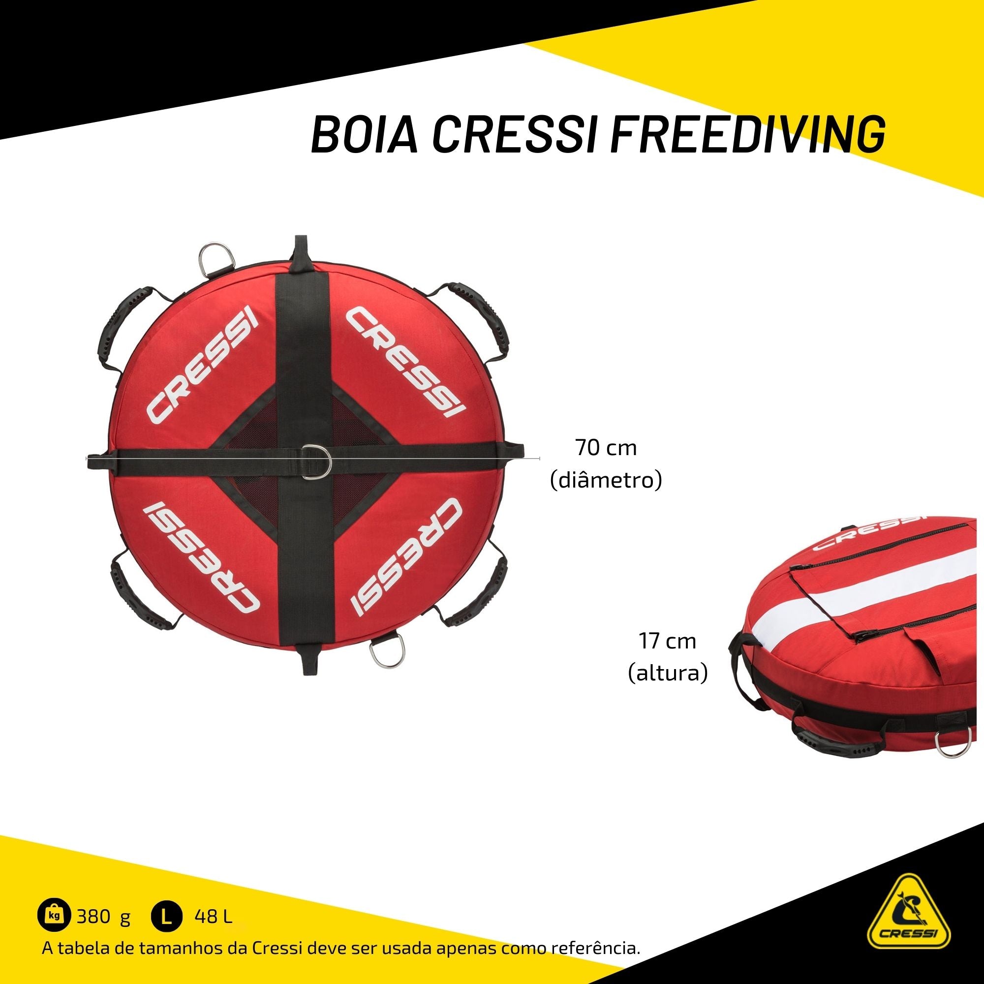 Bóia Cressi Freediving com Capa