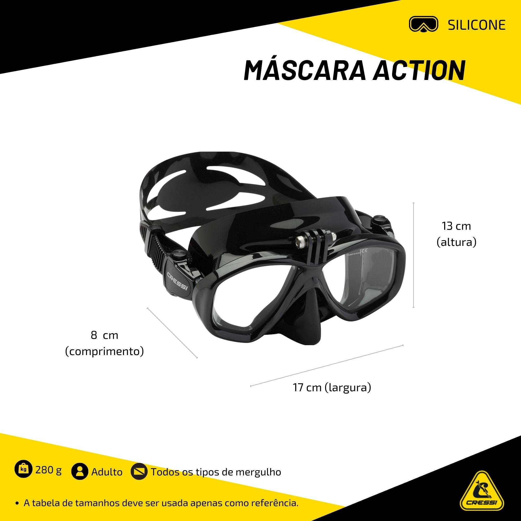 Máscara Cressi Action
