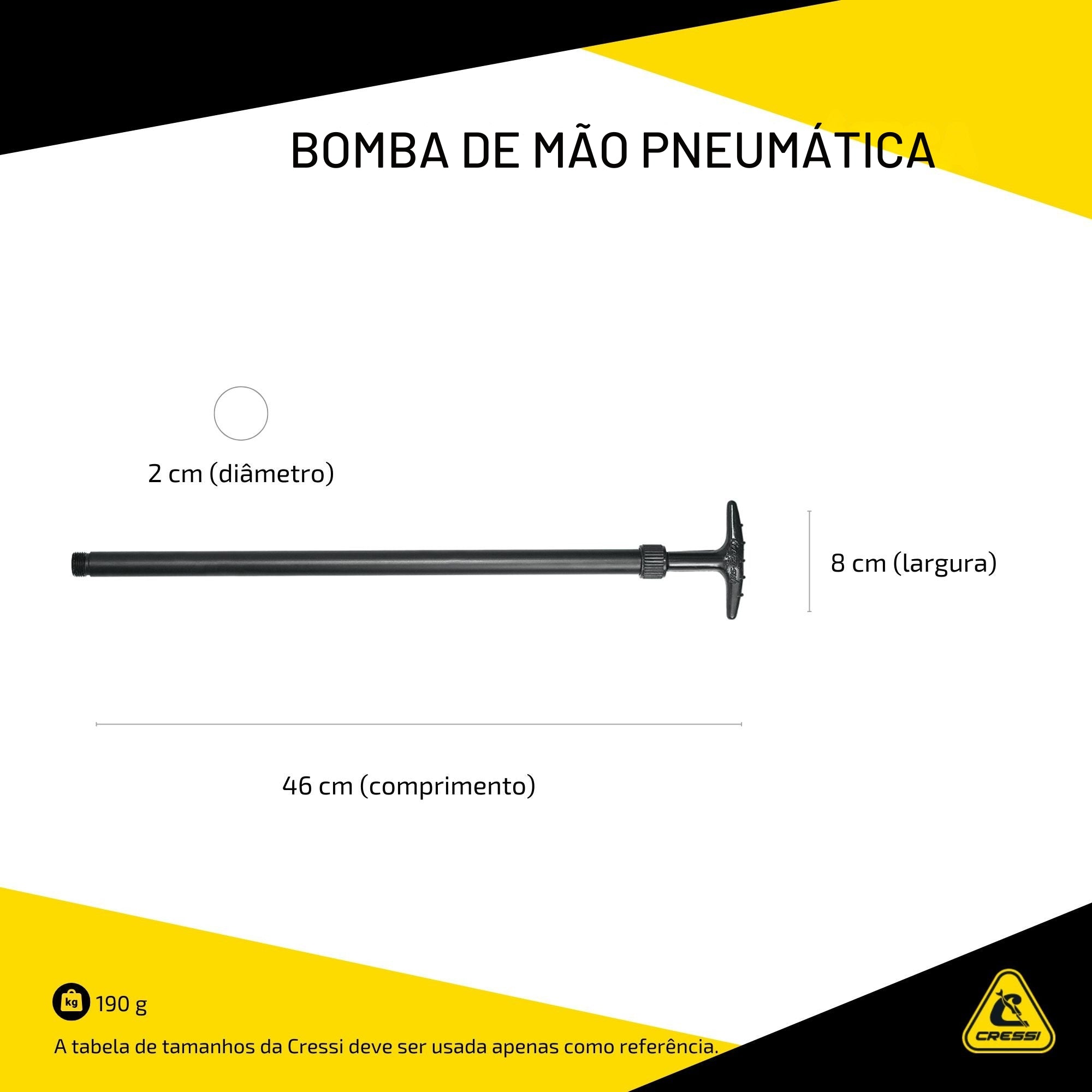 Bomba de Mão Pneumática Cressi Mach