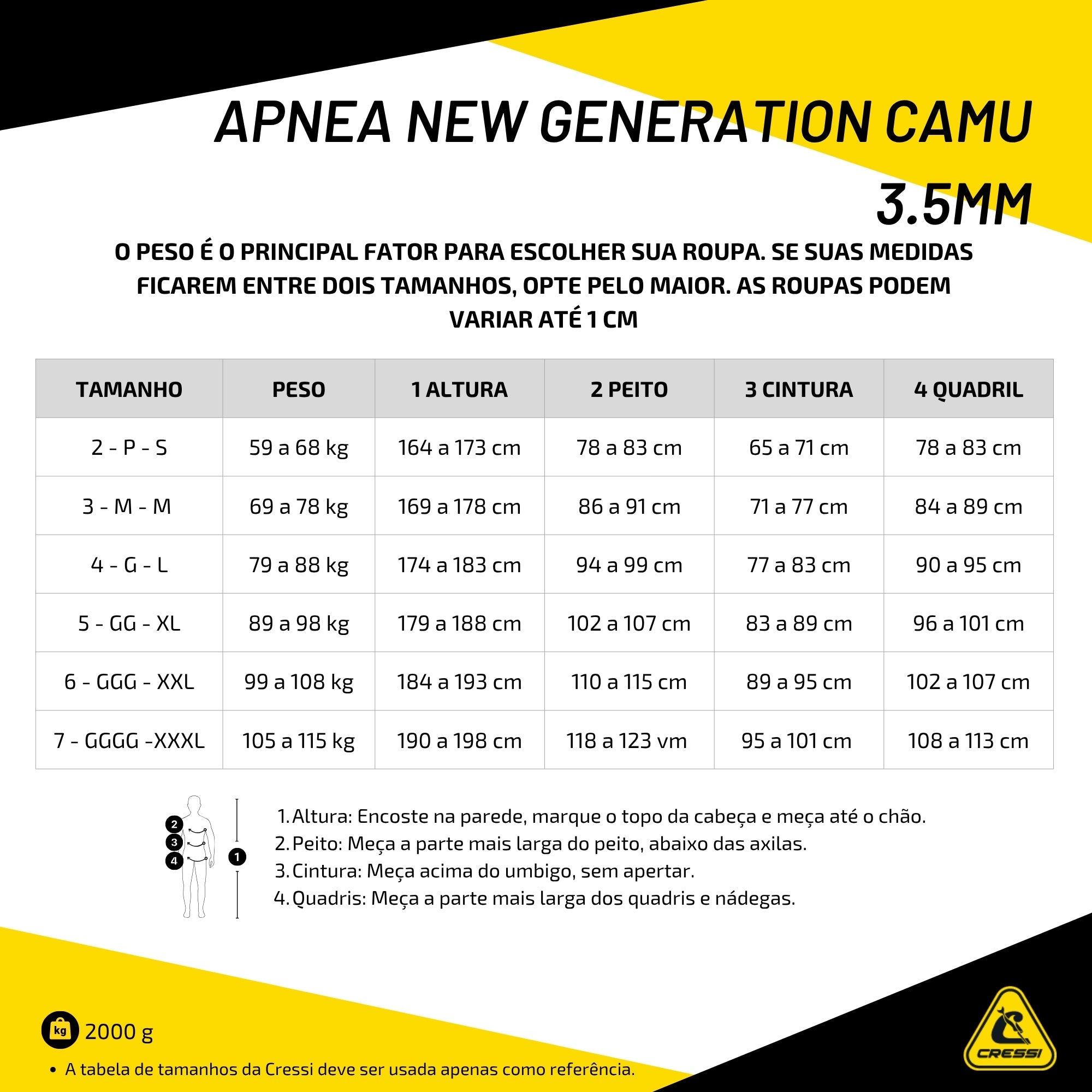 Roupa Cressi Apnea New Generation 3.5mm Camuflada