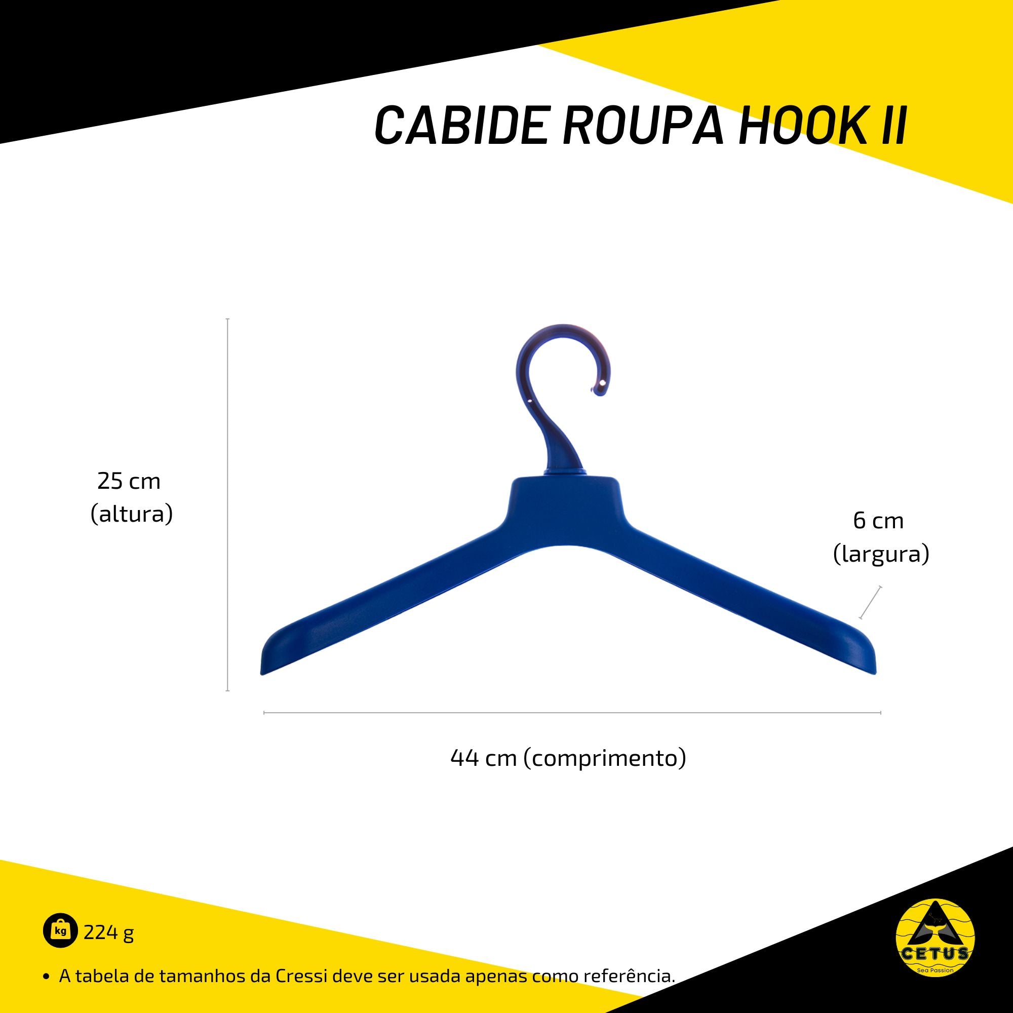Cabide Cetus Roupa Hook II