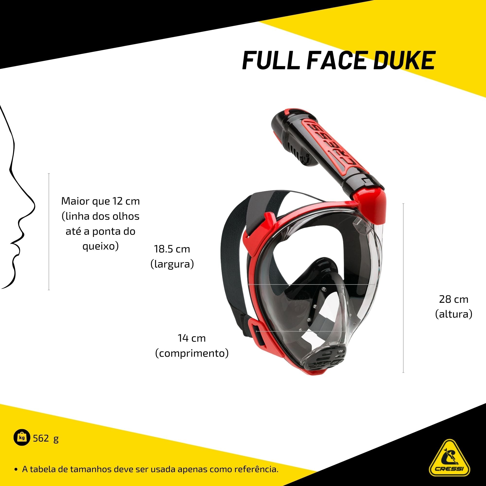 Máscara Cressi Full Face Duke