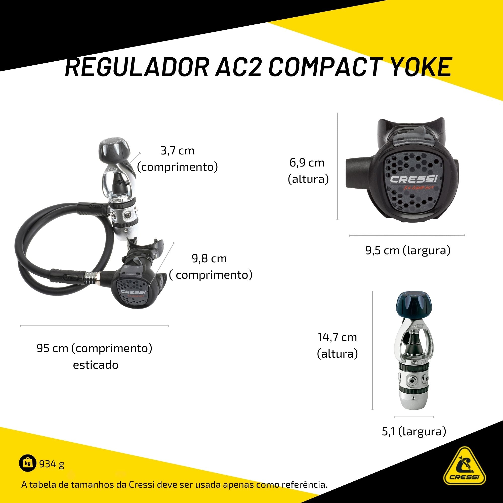 Regulador Cressi AC2 Compact Yoke
