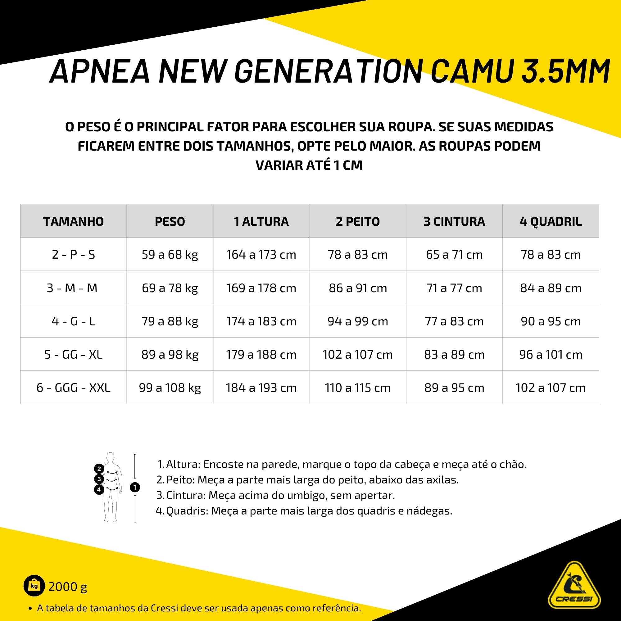 Roupa Cressi Apnea New Generation 3.5mm Camuflada