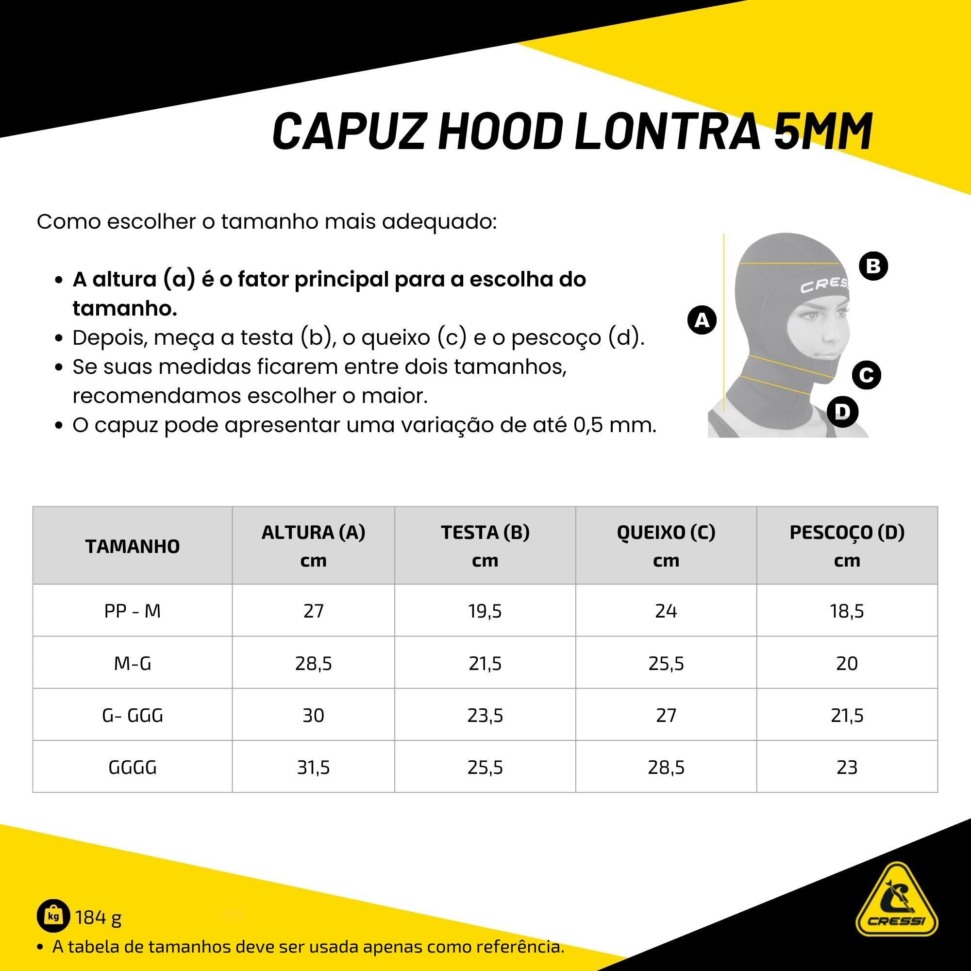 Capuz Cressi Hood Lontra 5mm