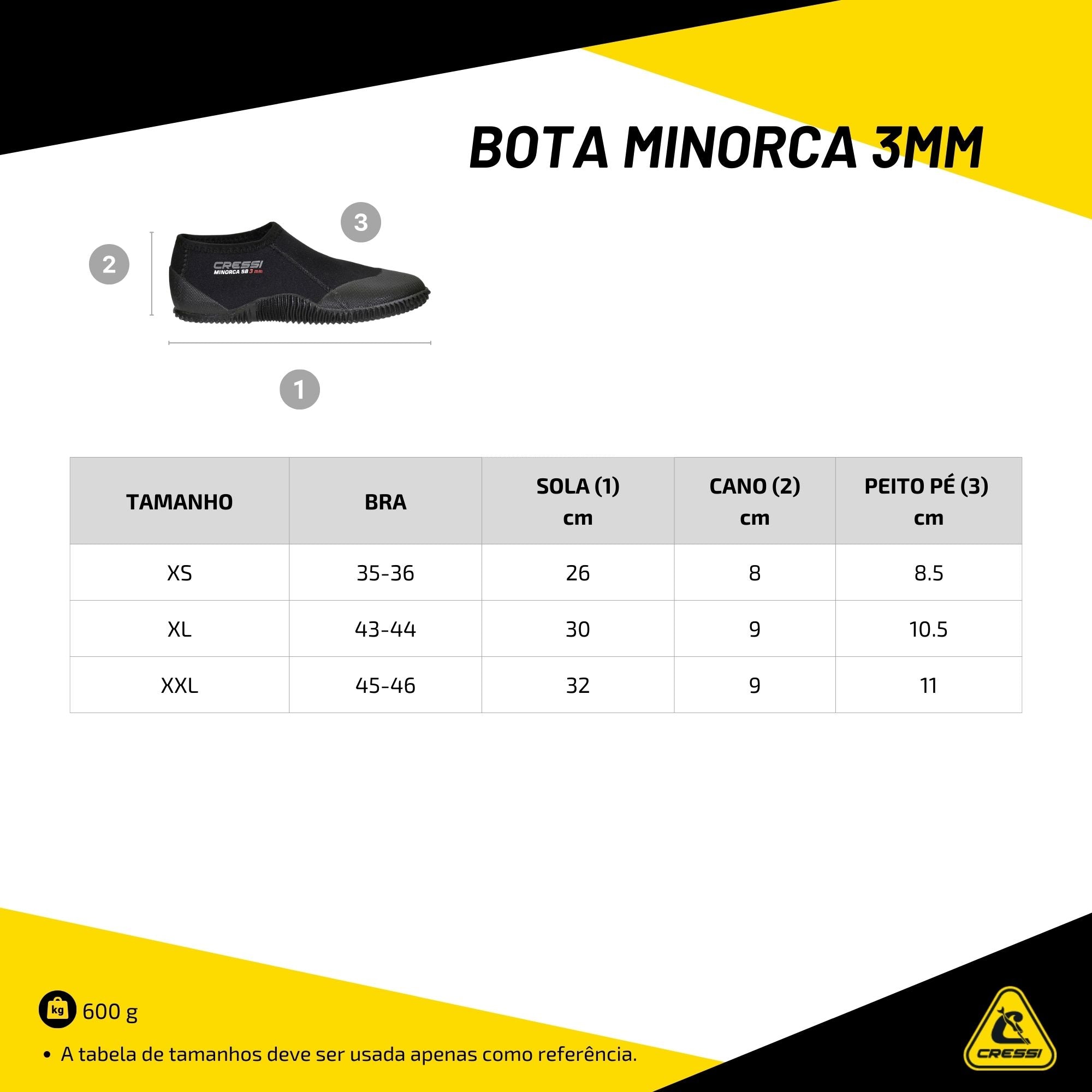 Bota Cressi Minorca 3mm
