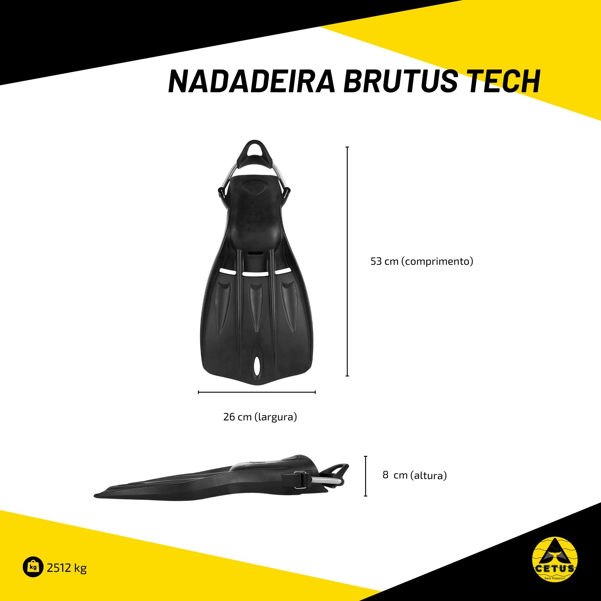 Nadadeira Cetus Brutus Tech
