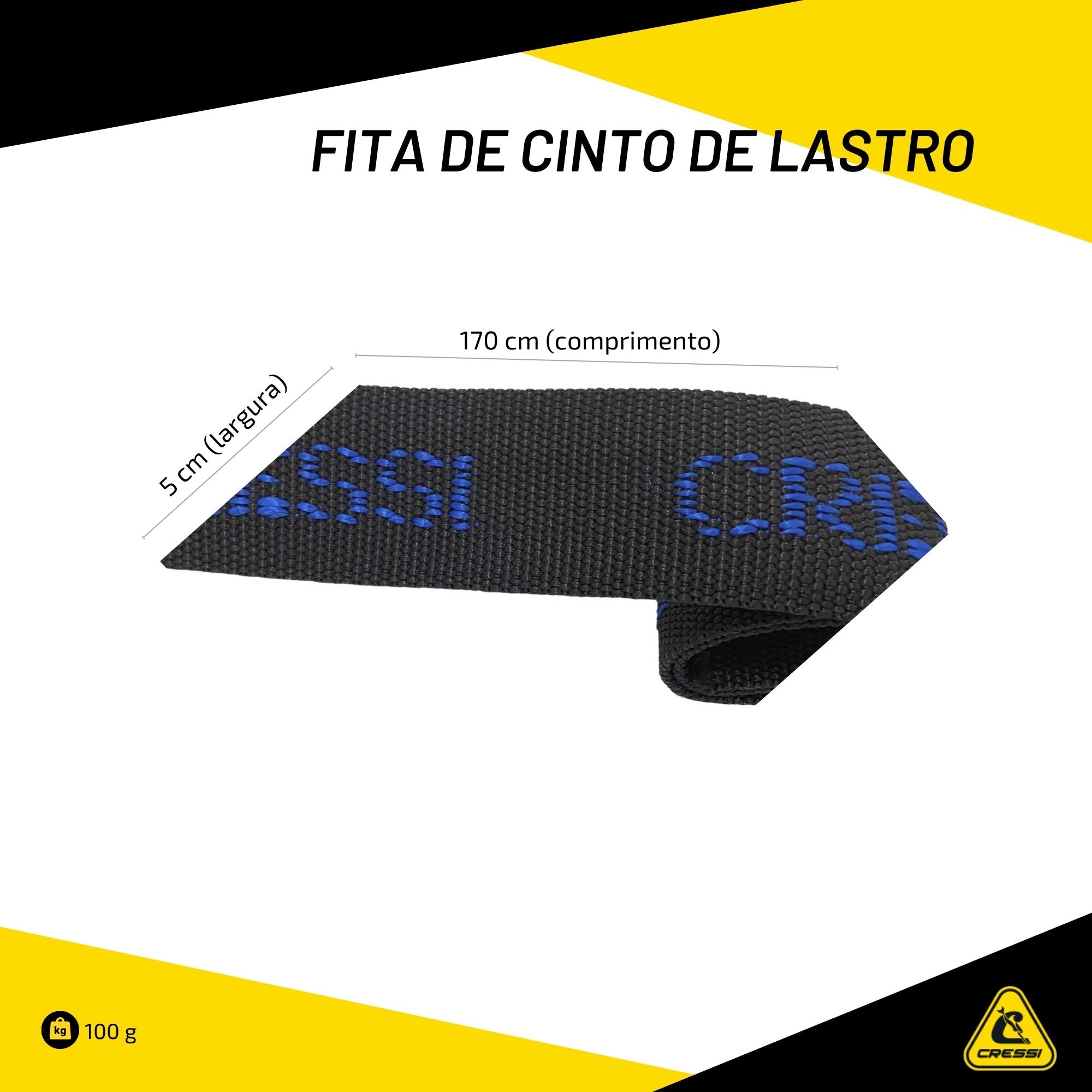 Fita de Cinto de Lastro Cressi