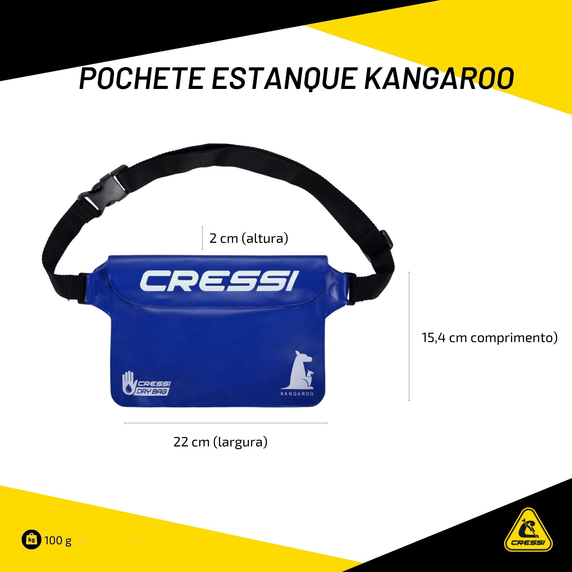 Pochete Estanque Cressi Kangaroo
