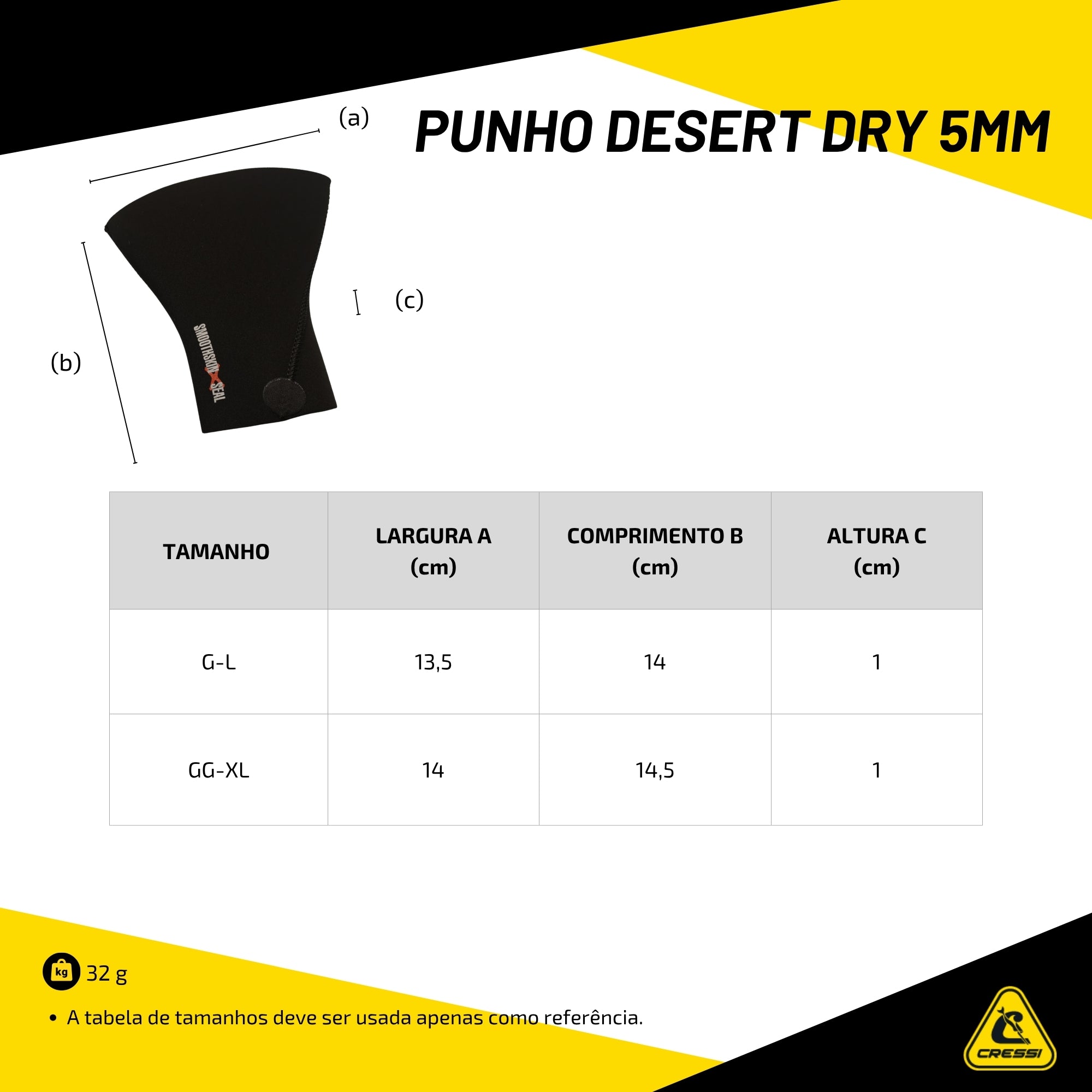 Punho Cressi Desert Dry 5mm
