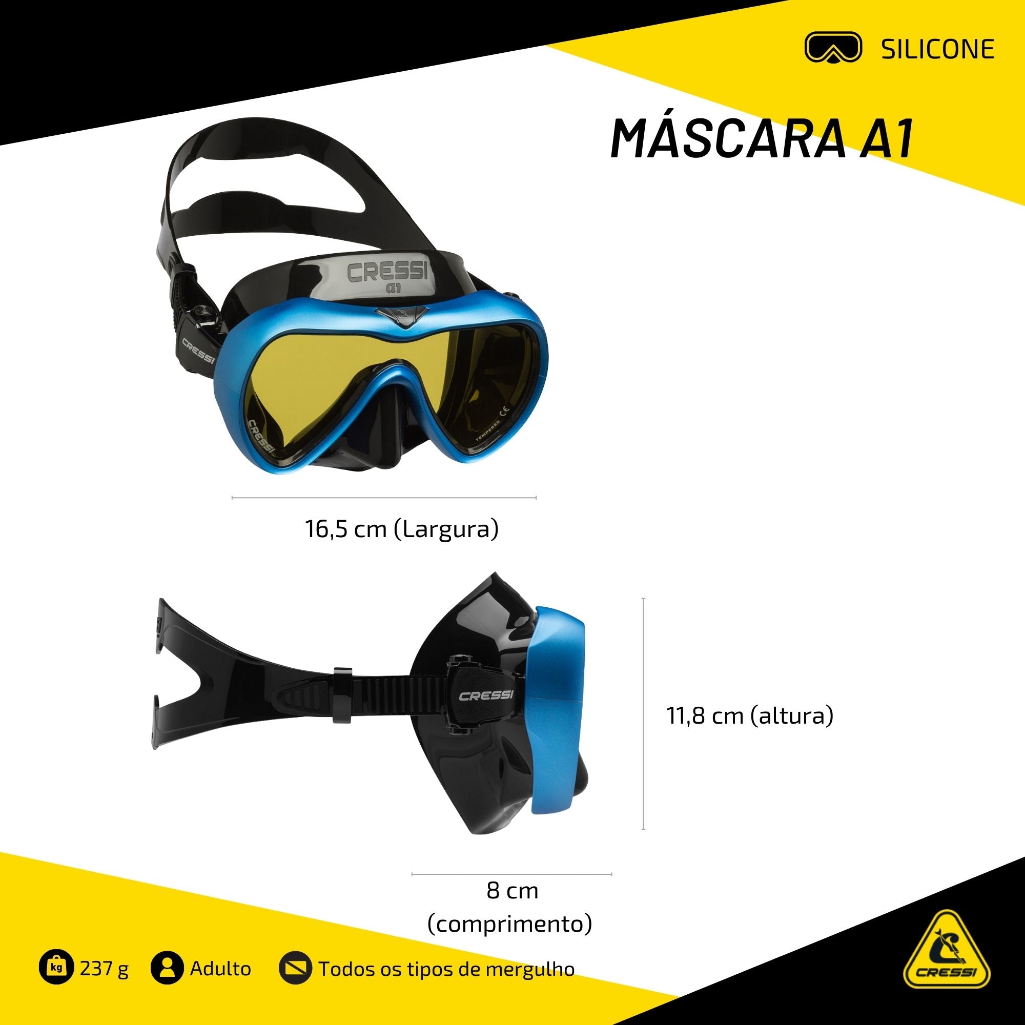 Máscara Cressi A1