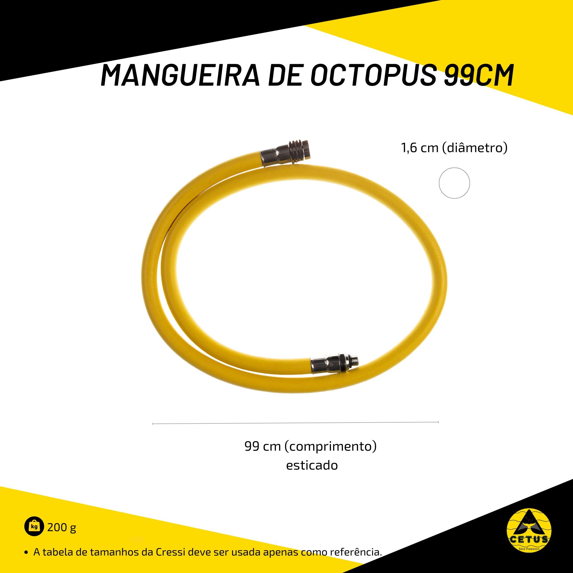 Mangueira de Octopus Cetus 99cm