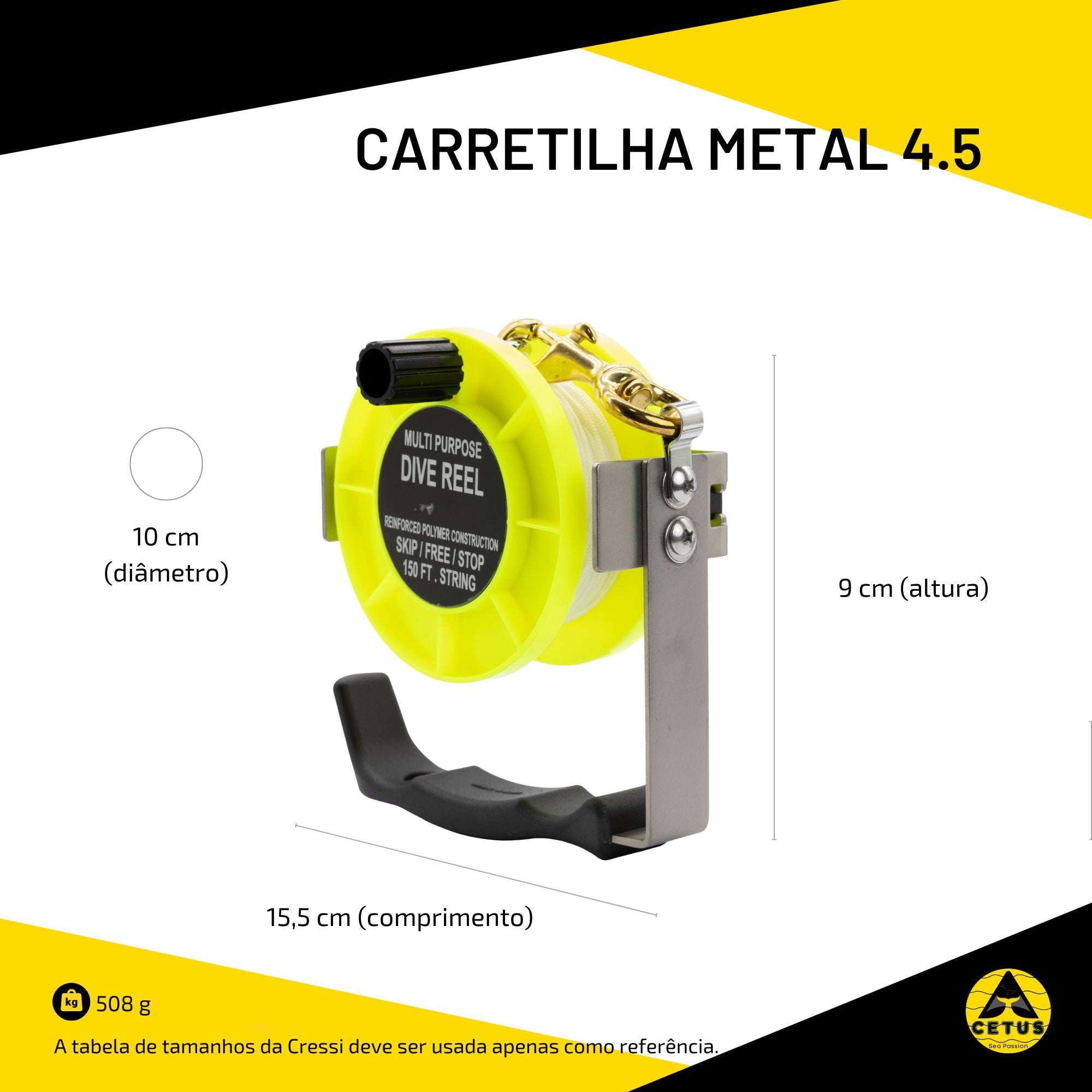 Carretilha Cetus Metal 4.5
