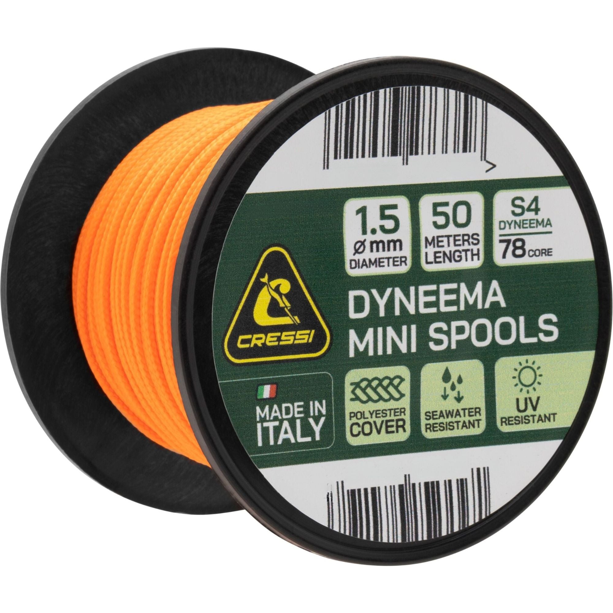 Carretel Linha Cressi Dynaplam 1.5mm 50 Metros