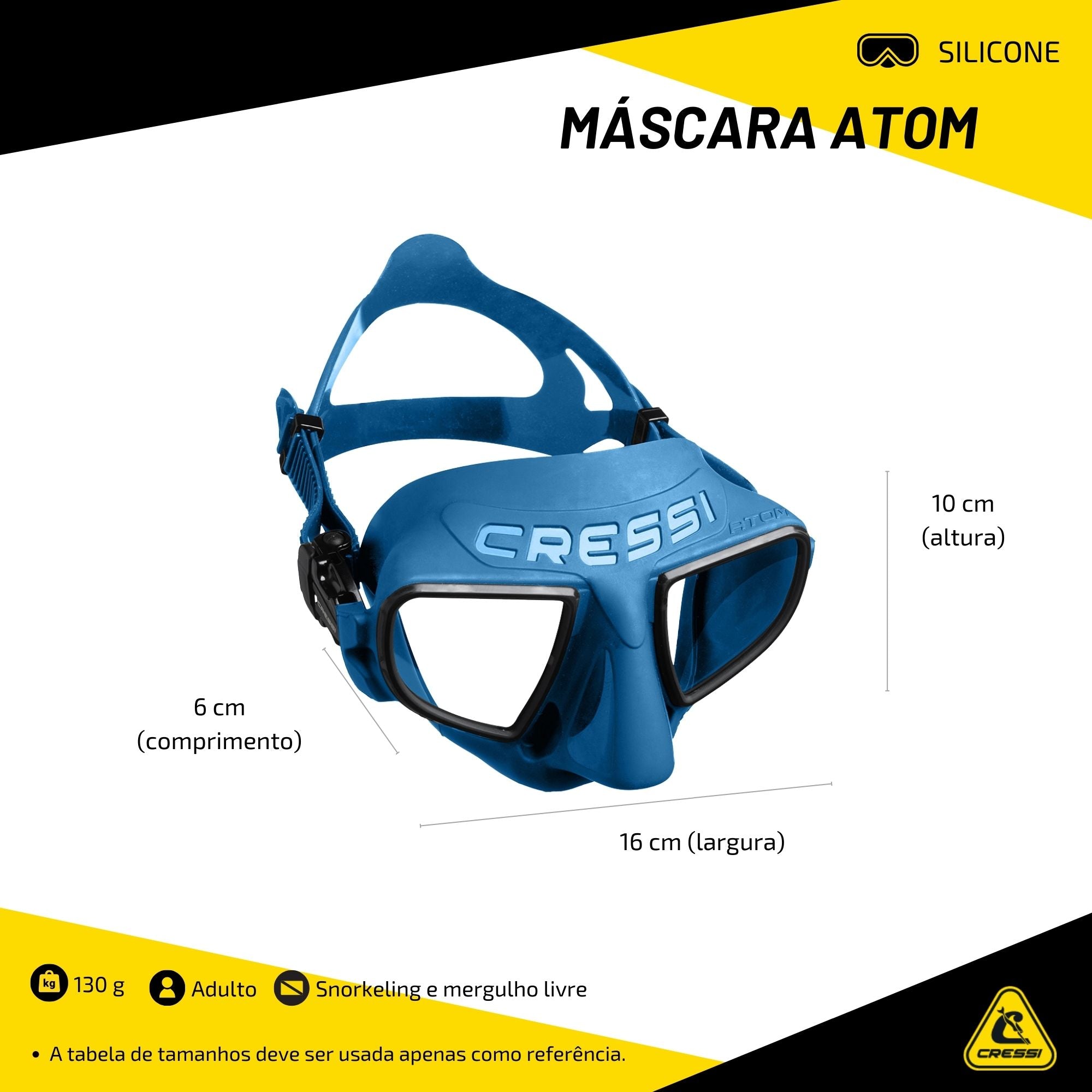 Máscara Cressi Atom