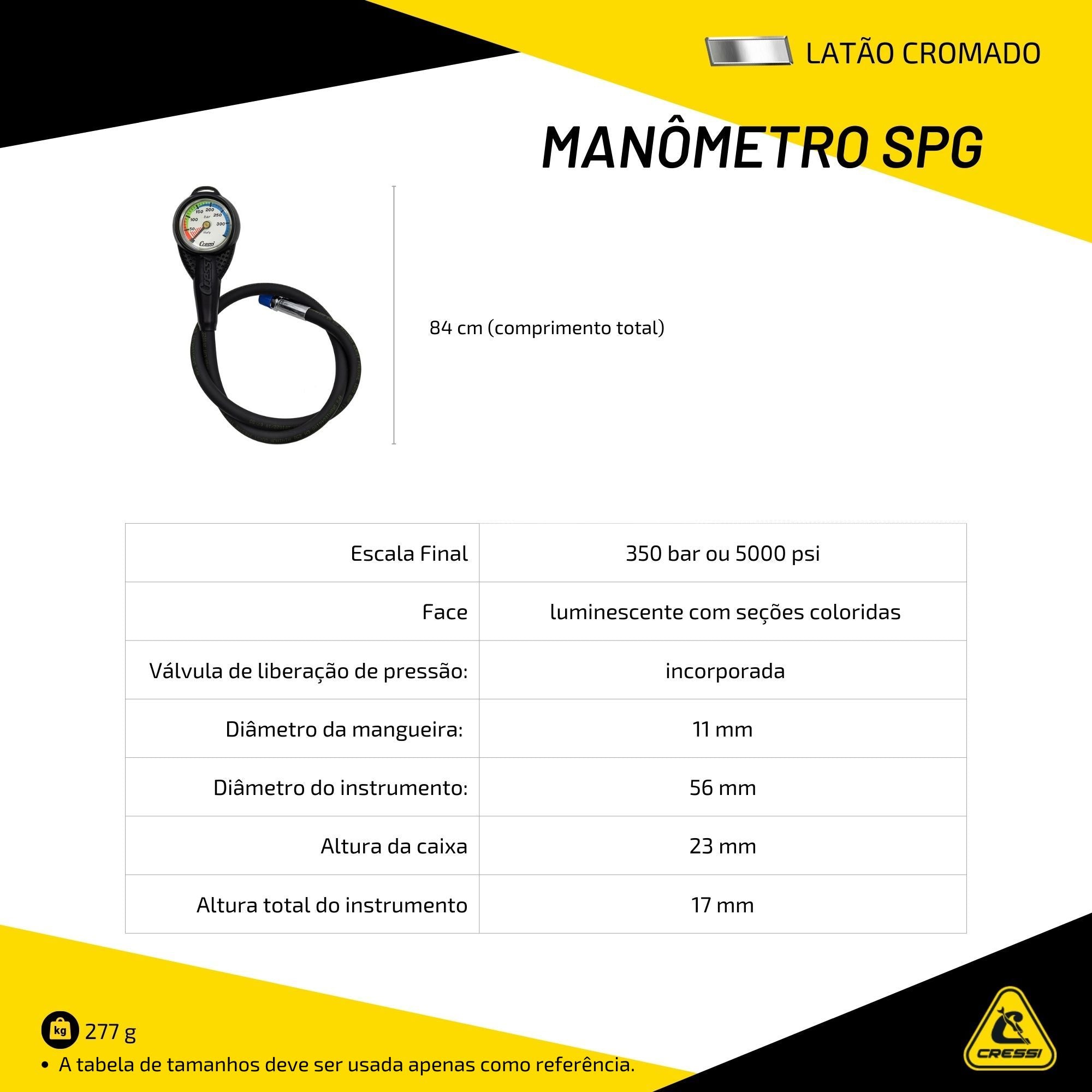 Manômetro Cressi SPG