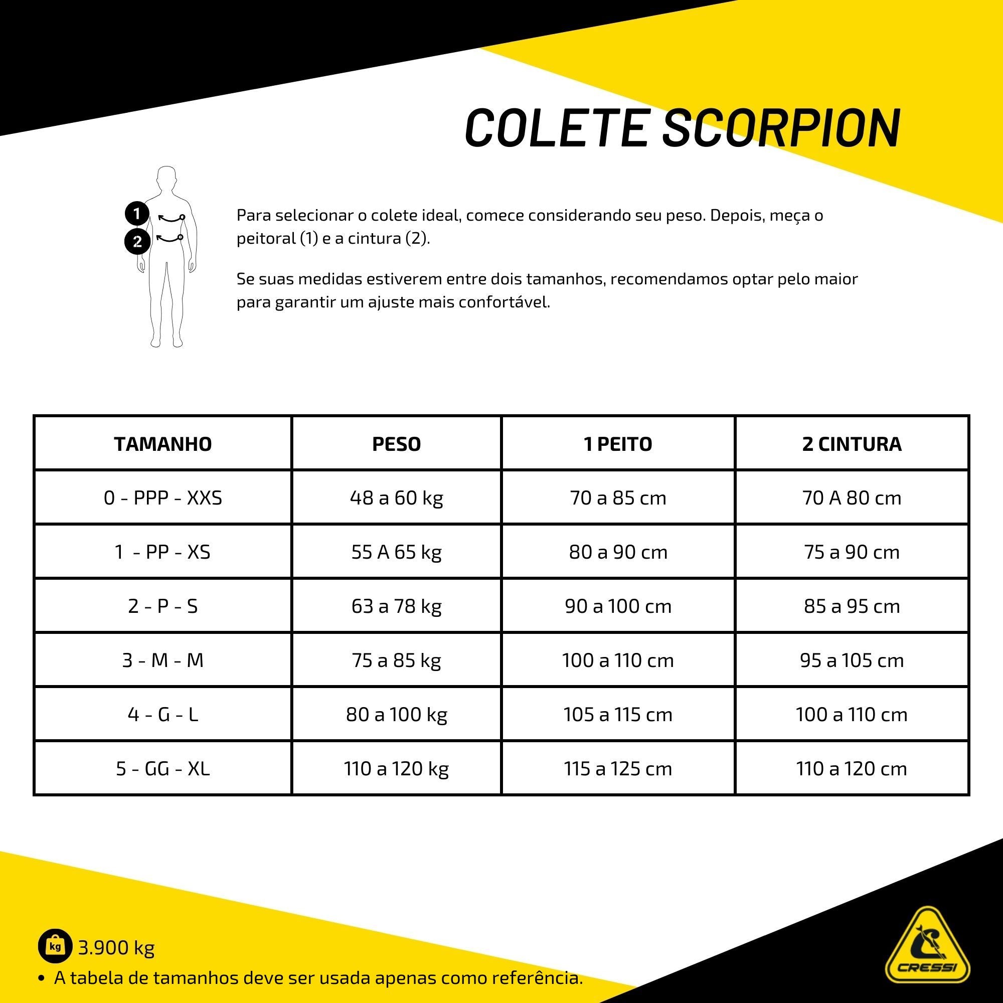 Colete Cressi Scorpion
