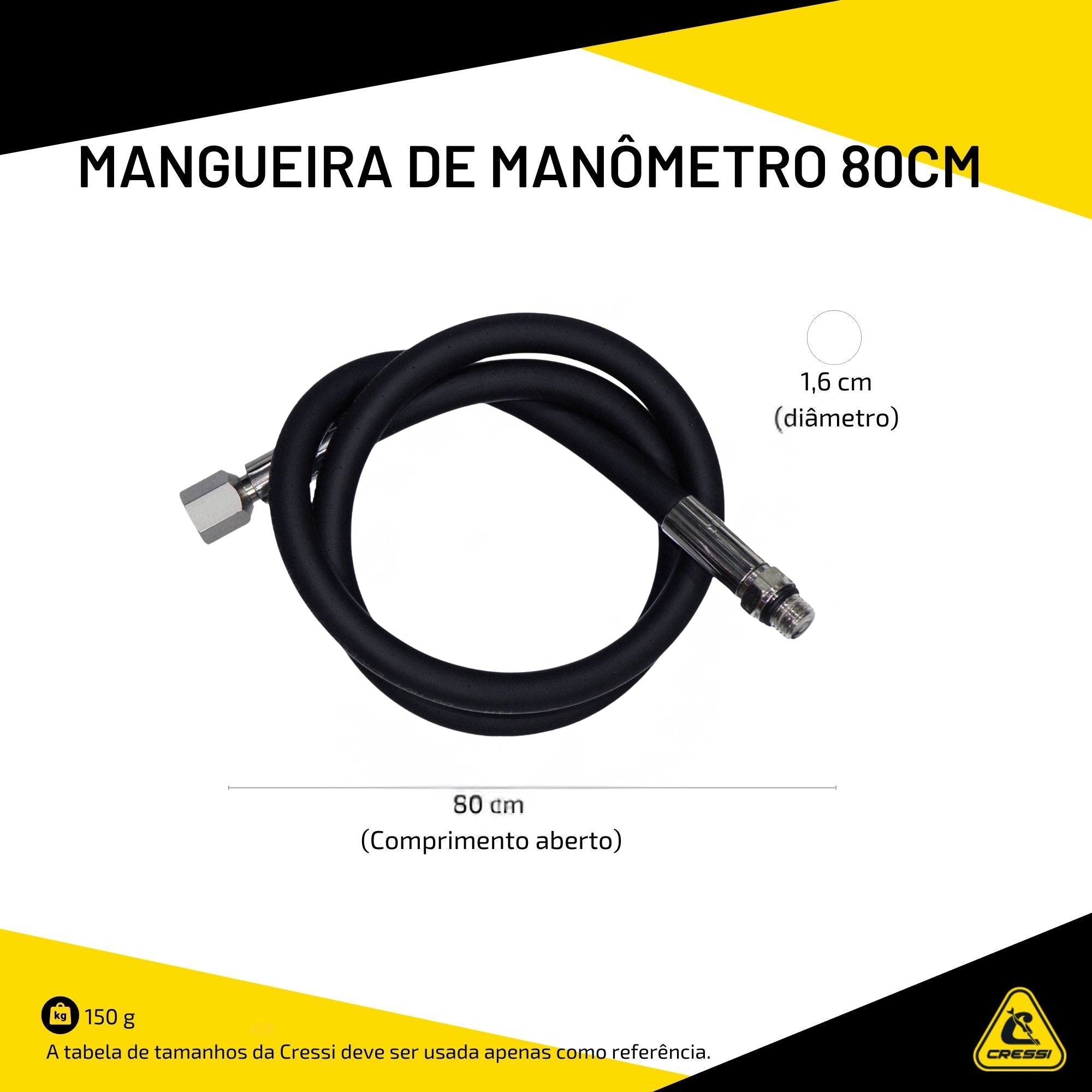 Mangueira de Manômetro Cressi 80cm