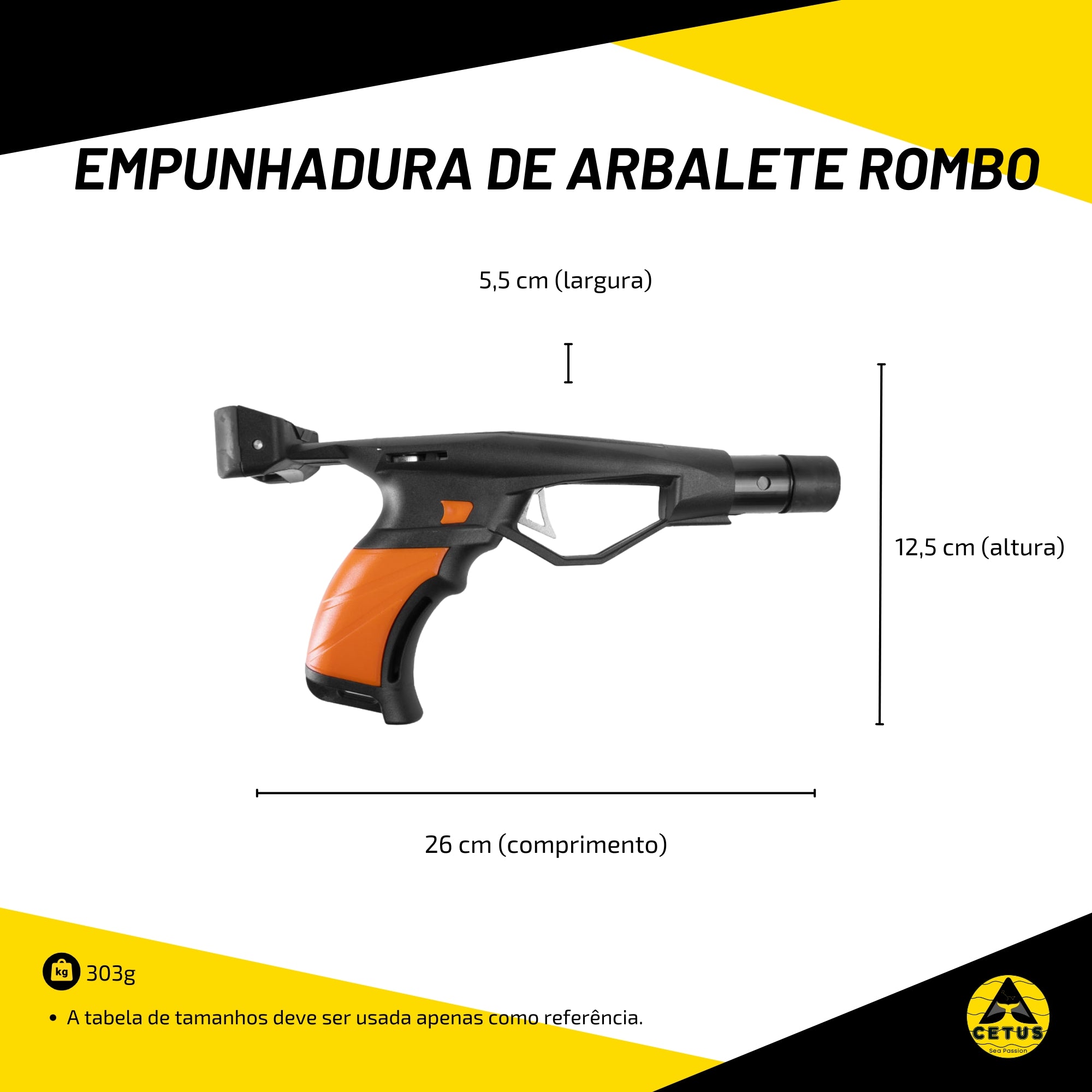 Empunhadura de Arbalete Cetus Rombo