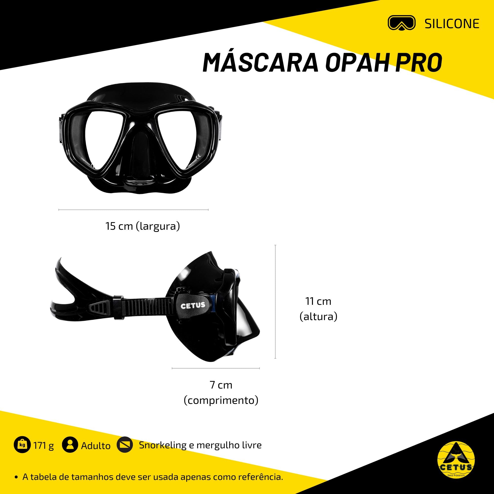 Máscara Cetus Opah Pro