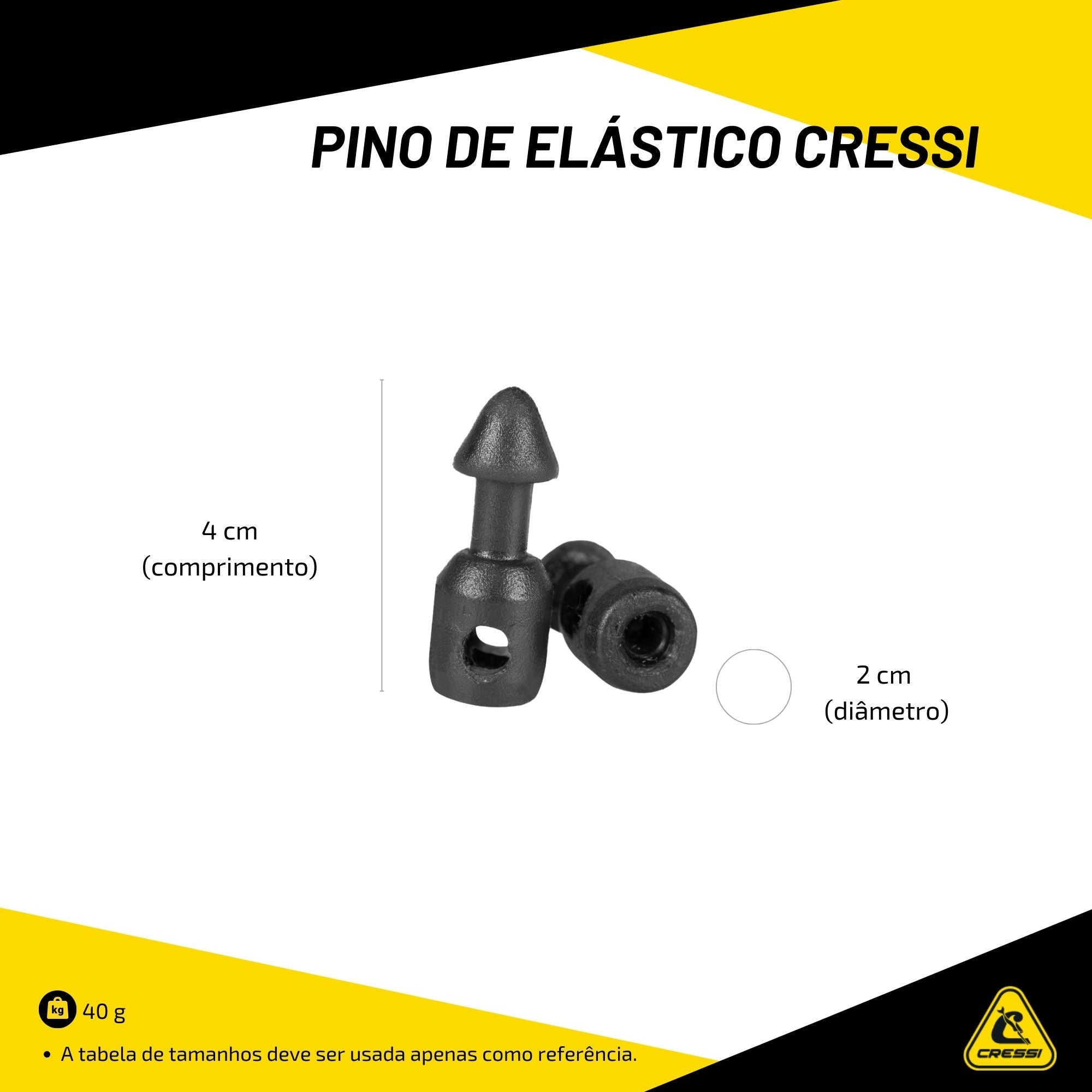 Pino de Elástico Cressi 1 Par