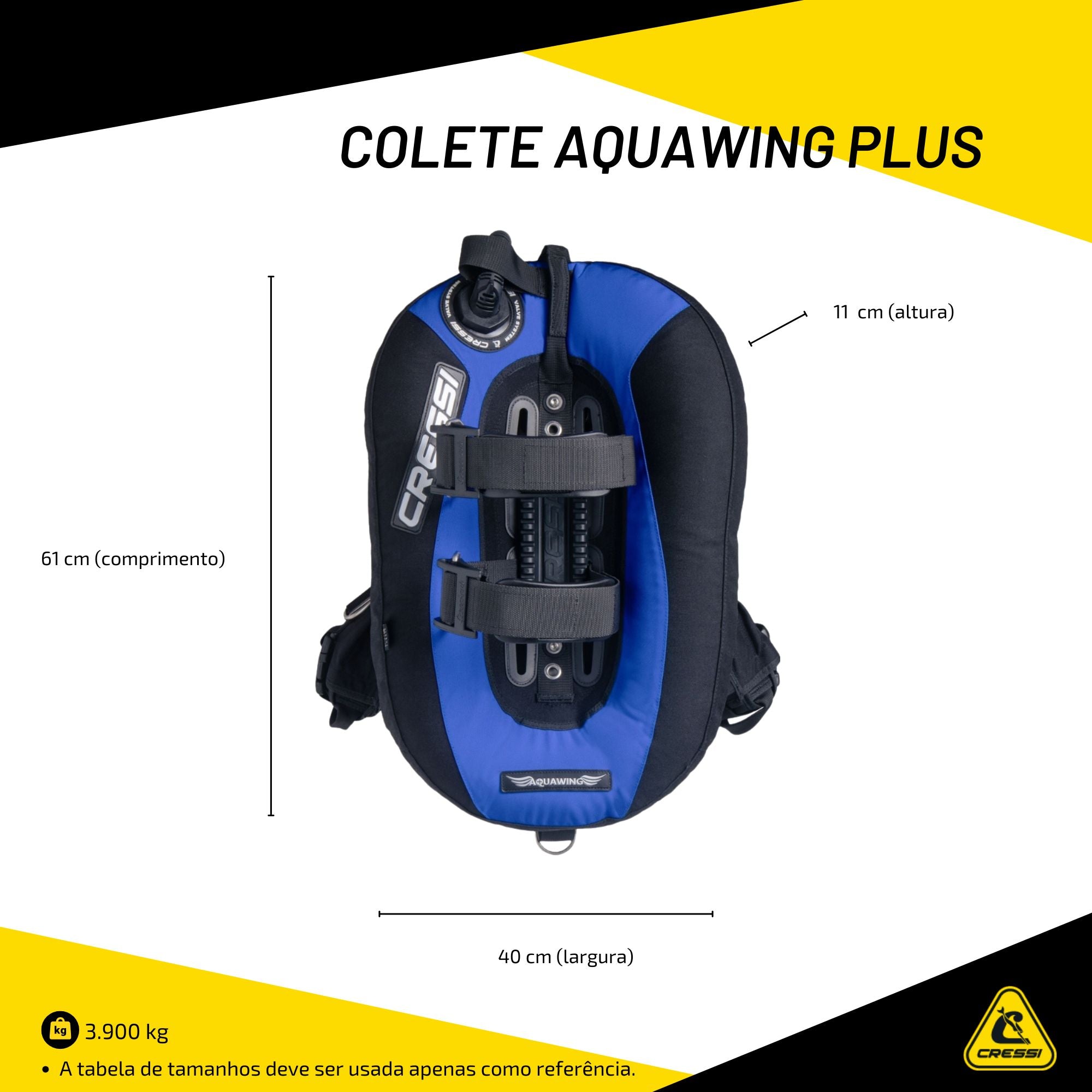 Colete Cressi Aquawing Plus