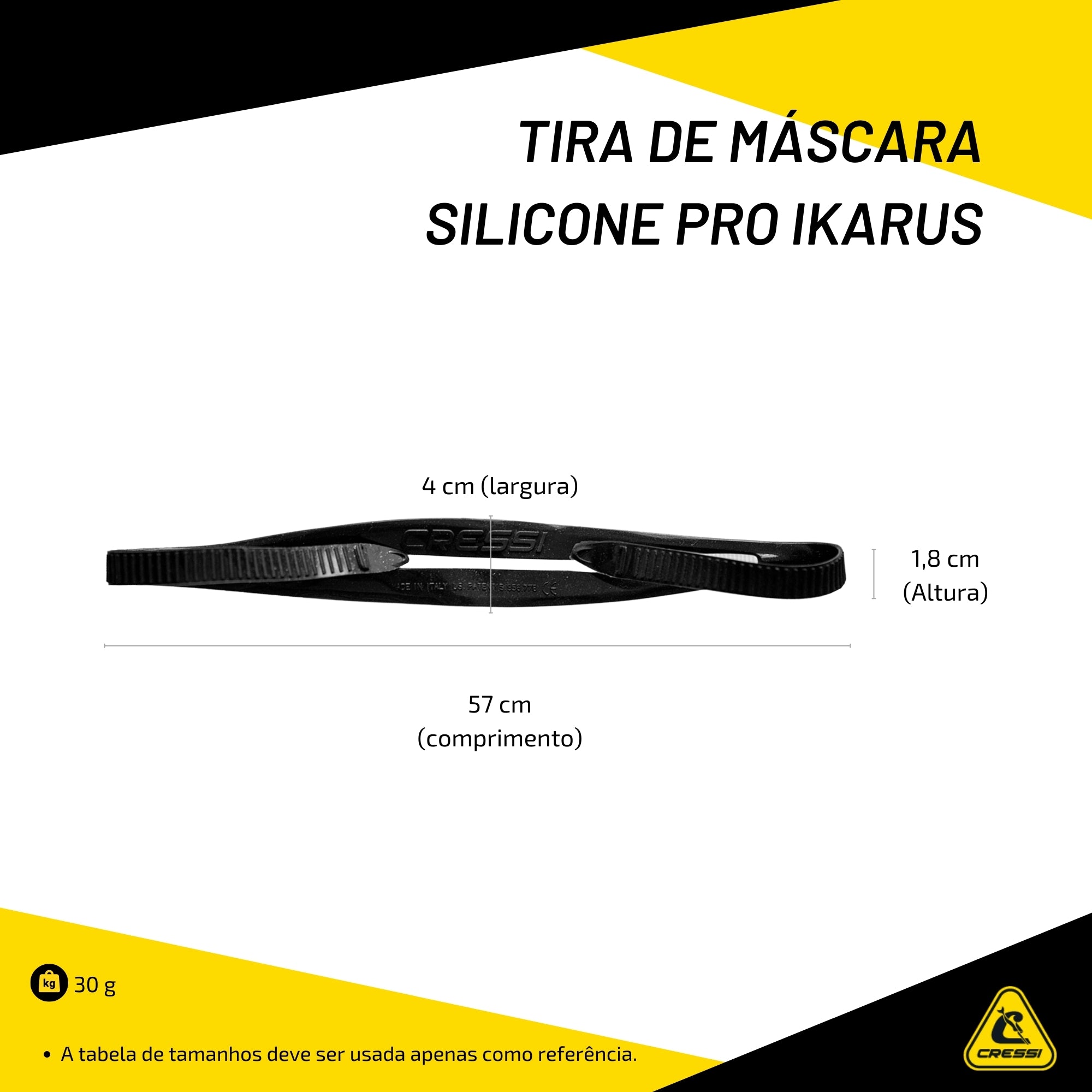 Tira de Máscara Cressi Silicone Pro Ikarus