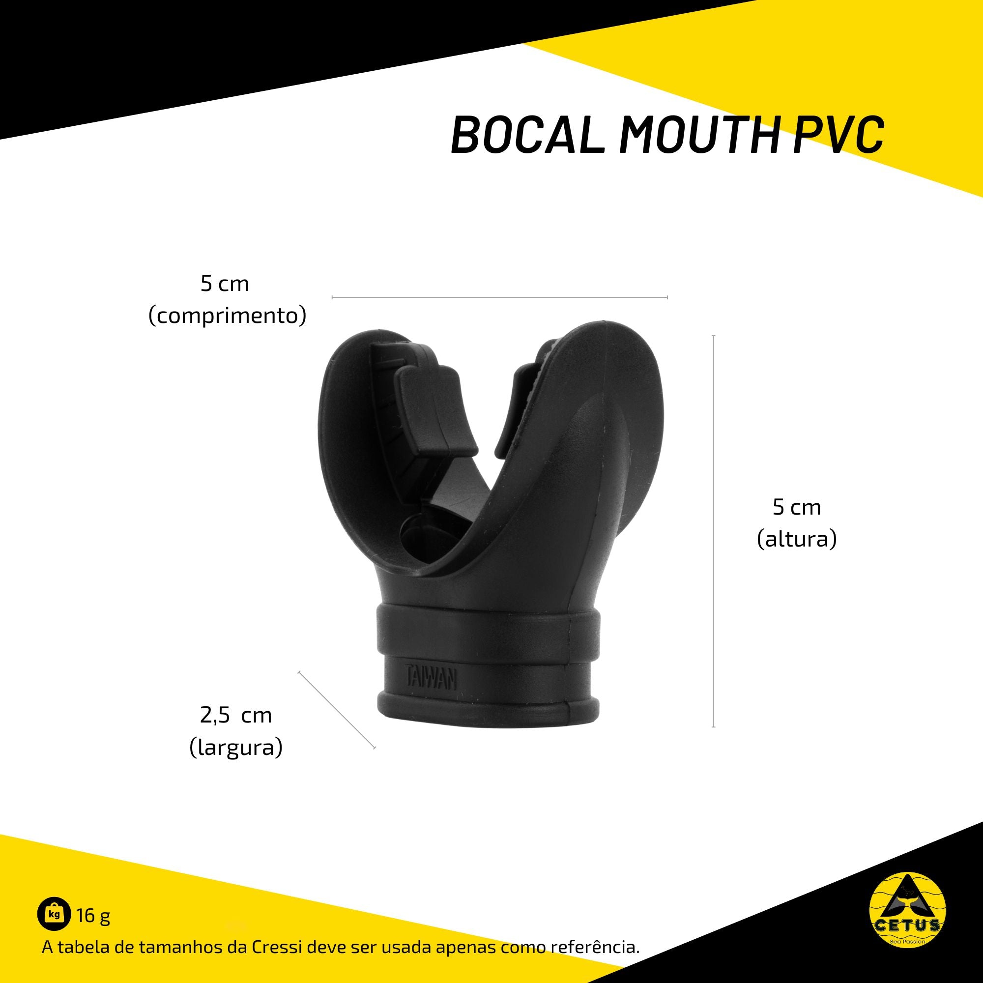 Bocal Cetus Mouth Pvc