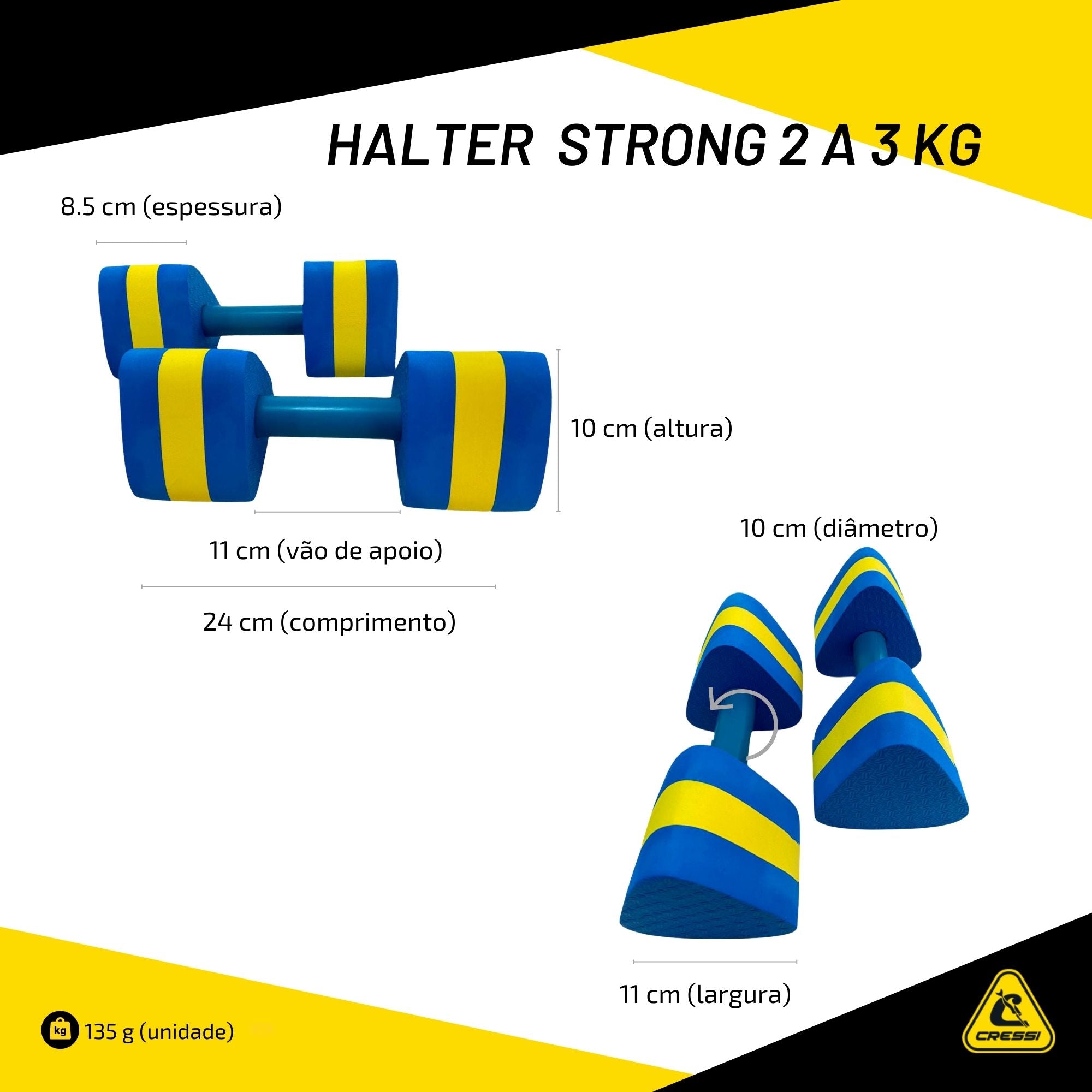 Halter Cressi Strong 2-3 Kg