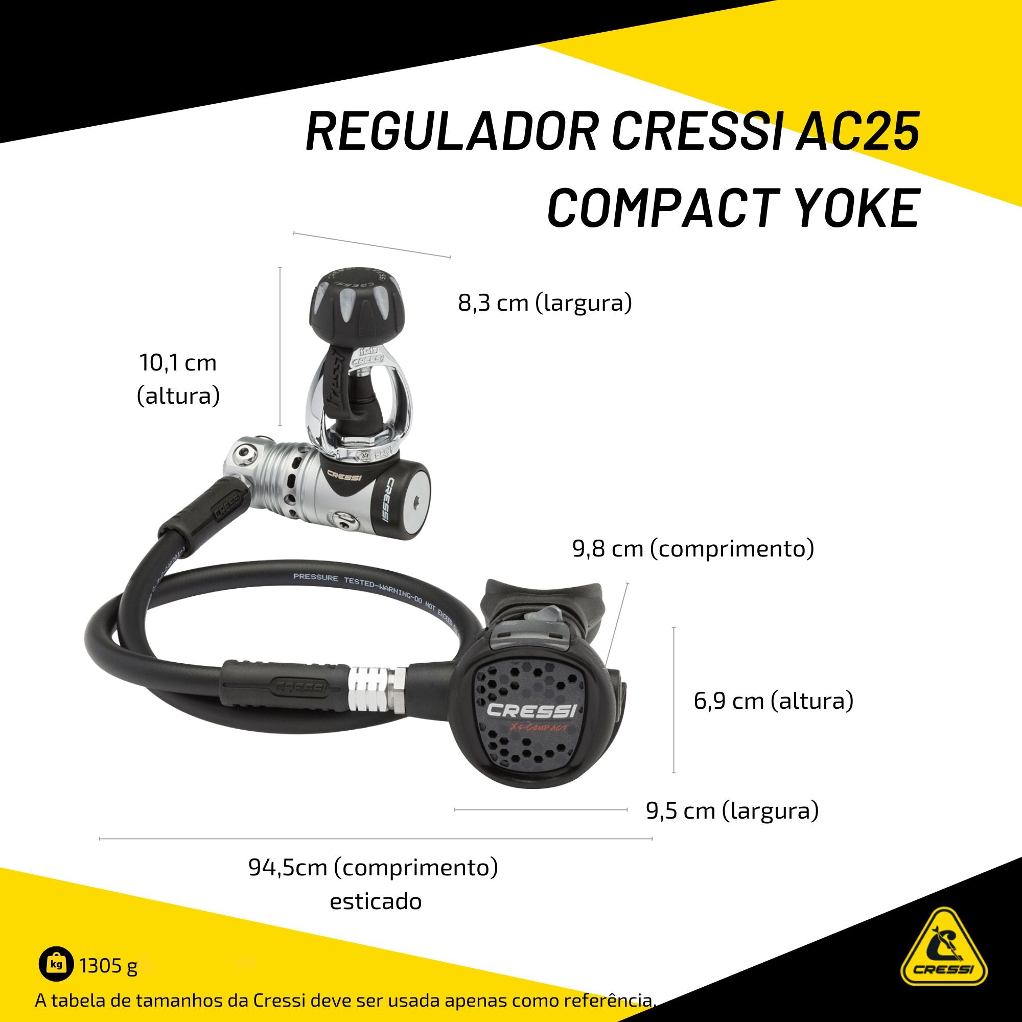Regulador Cressi AC25 Compact Yoke