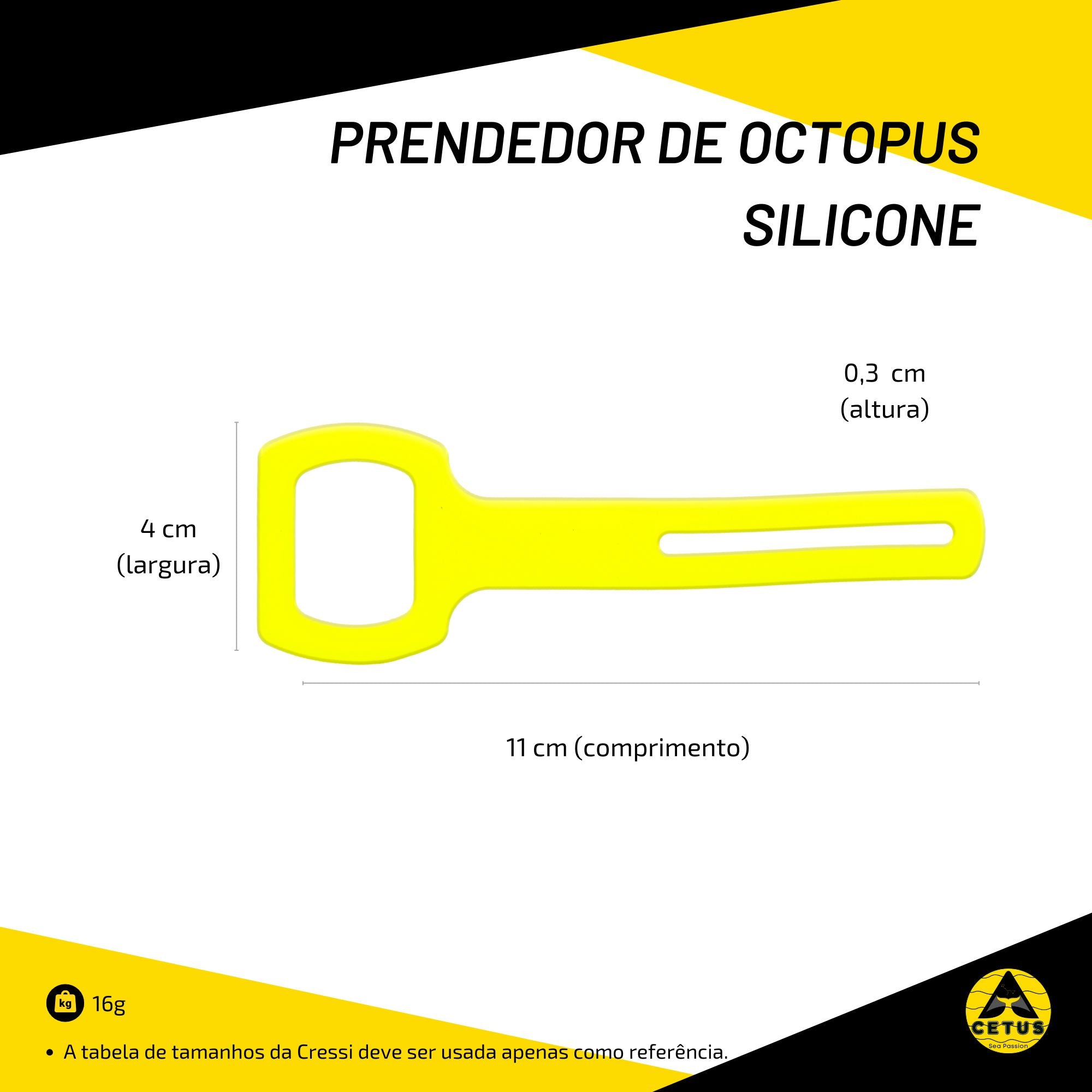 Prendedor de Octopus Cetus Silicone