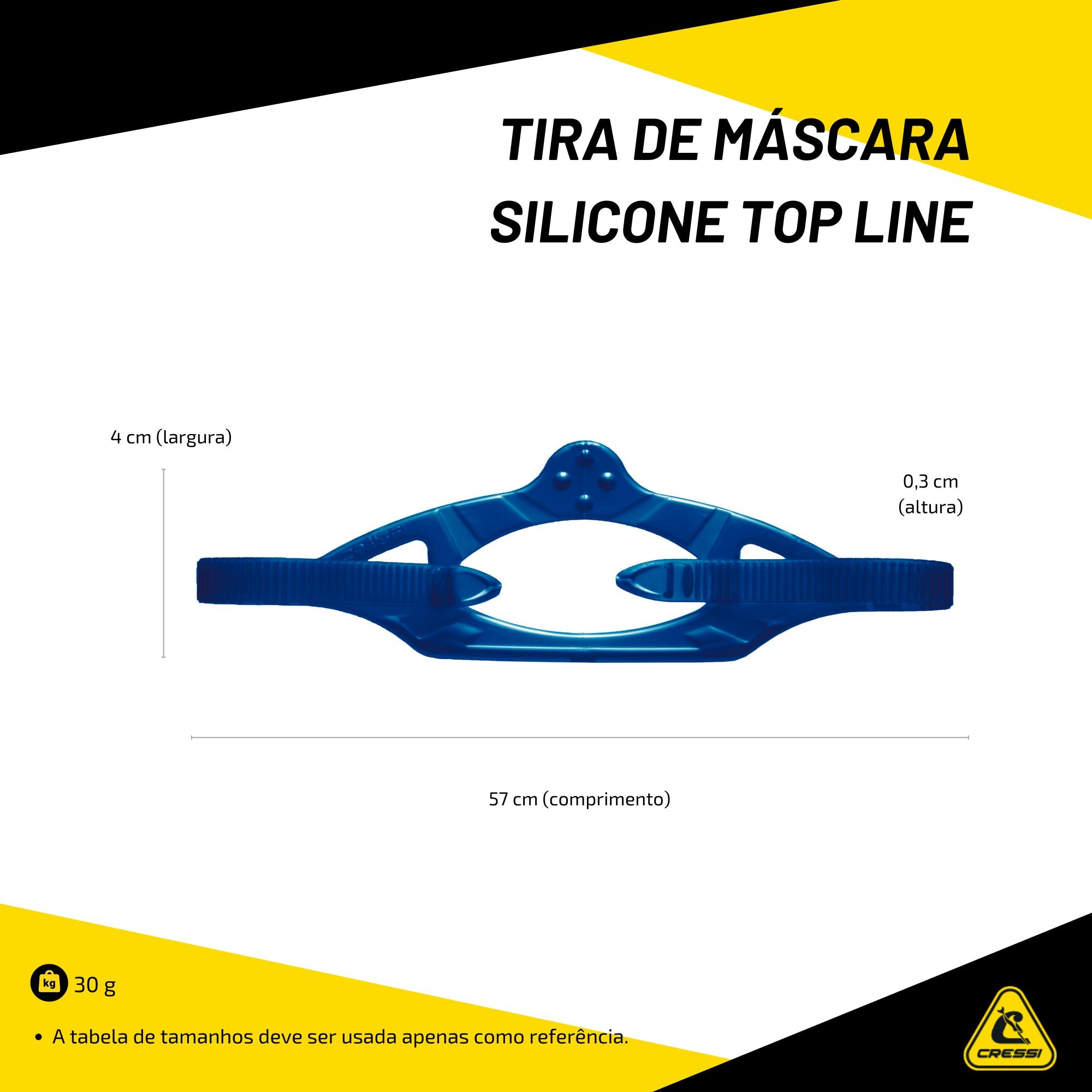 Tira de Máscara Cressi Silicone Top Line