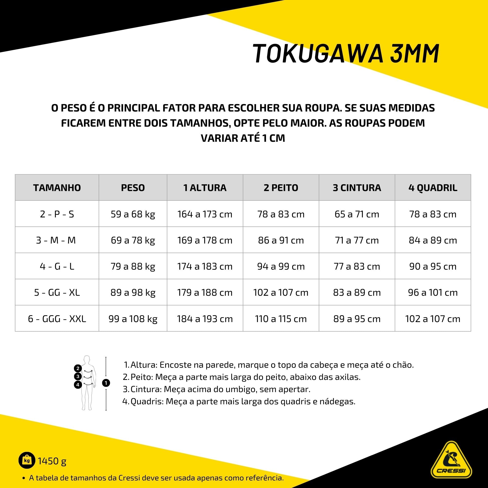 Roupa Cressi Tokugawa 3mm