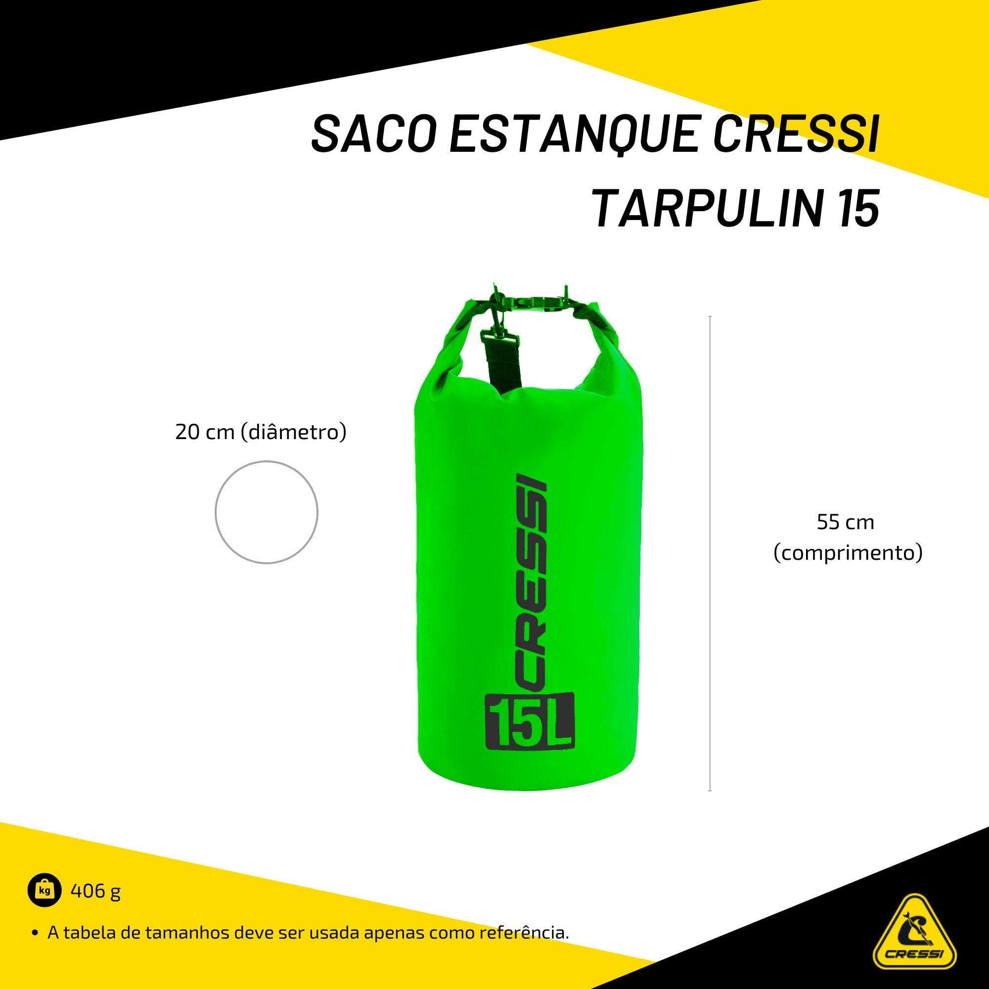 Saco Estanque Cressi Tarpulin 15 Verde