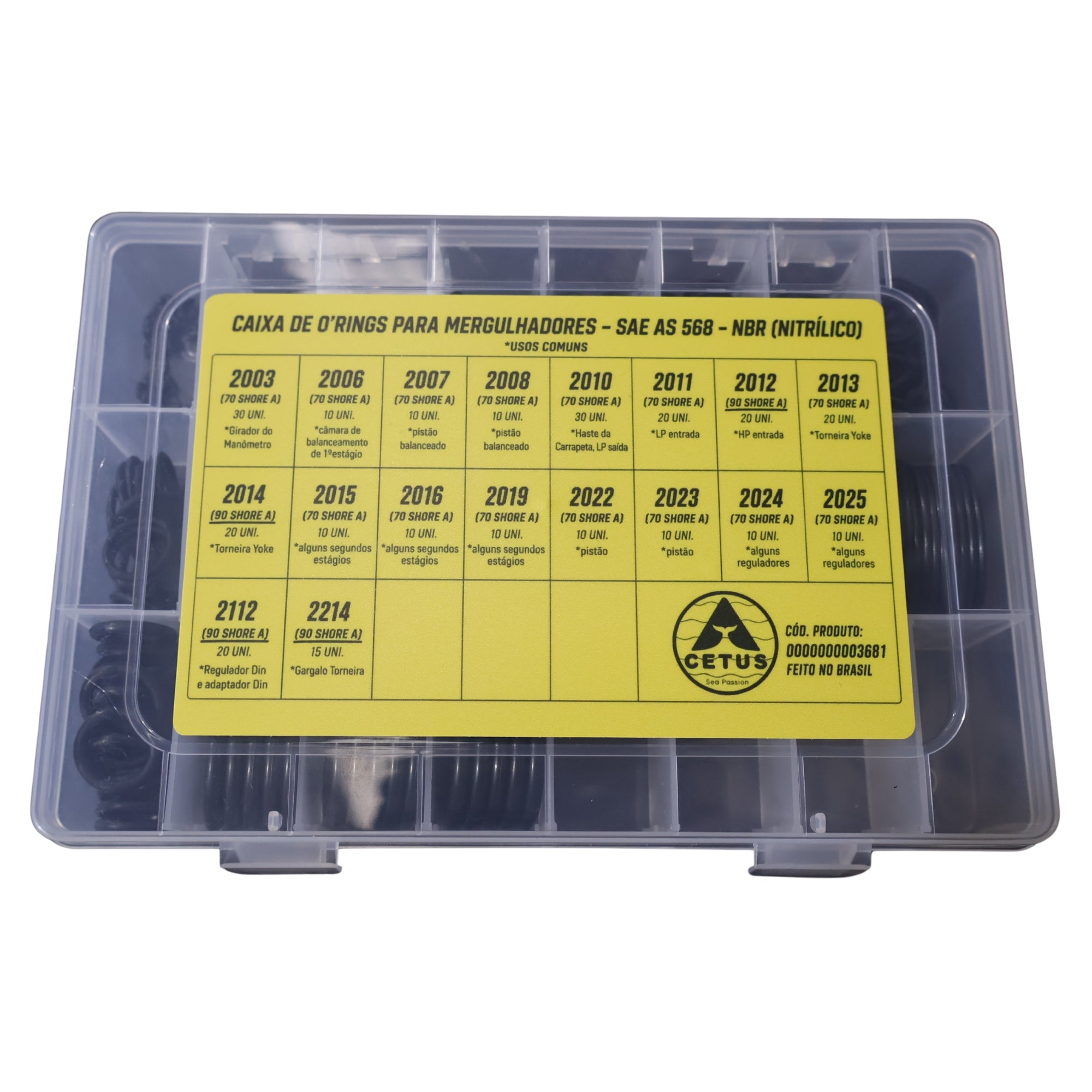 Caixa de Oring Cetus Super Box 18