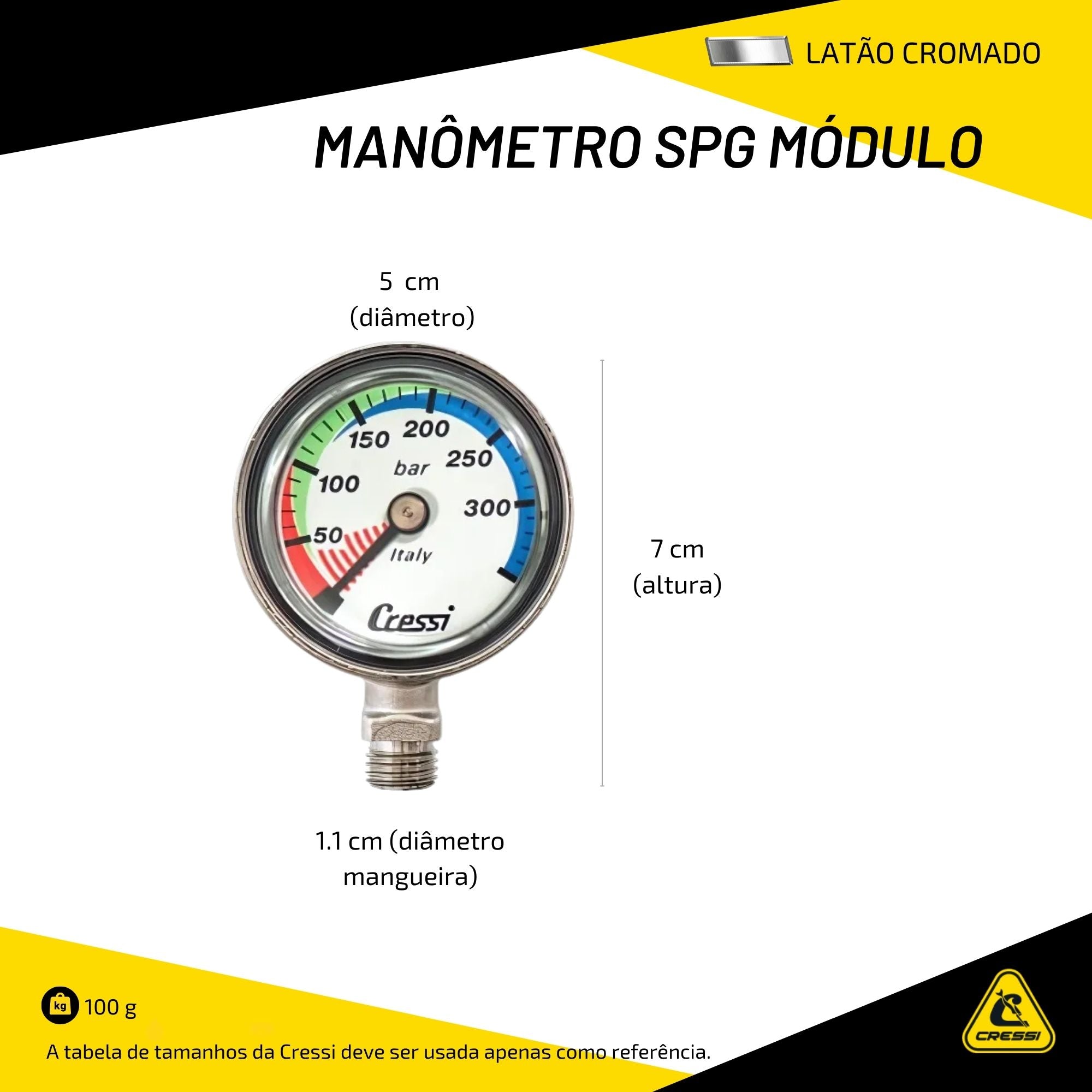 Manômetro Cressi SPG Módulo