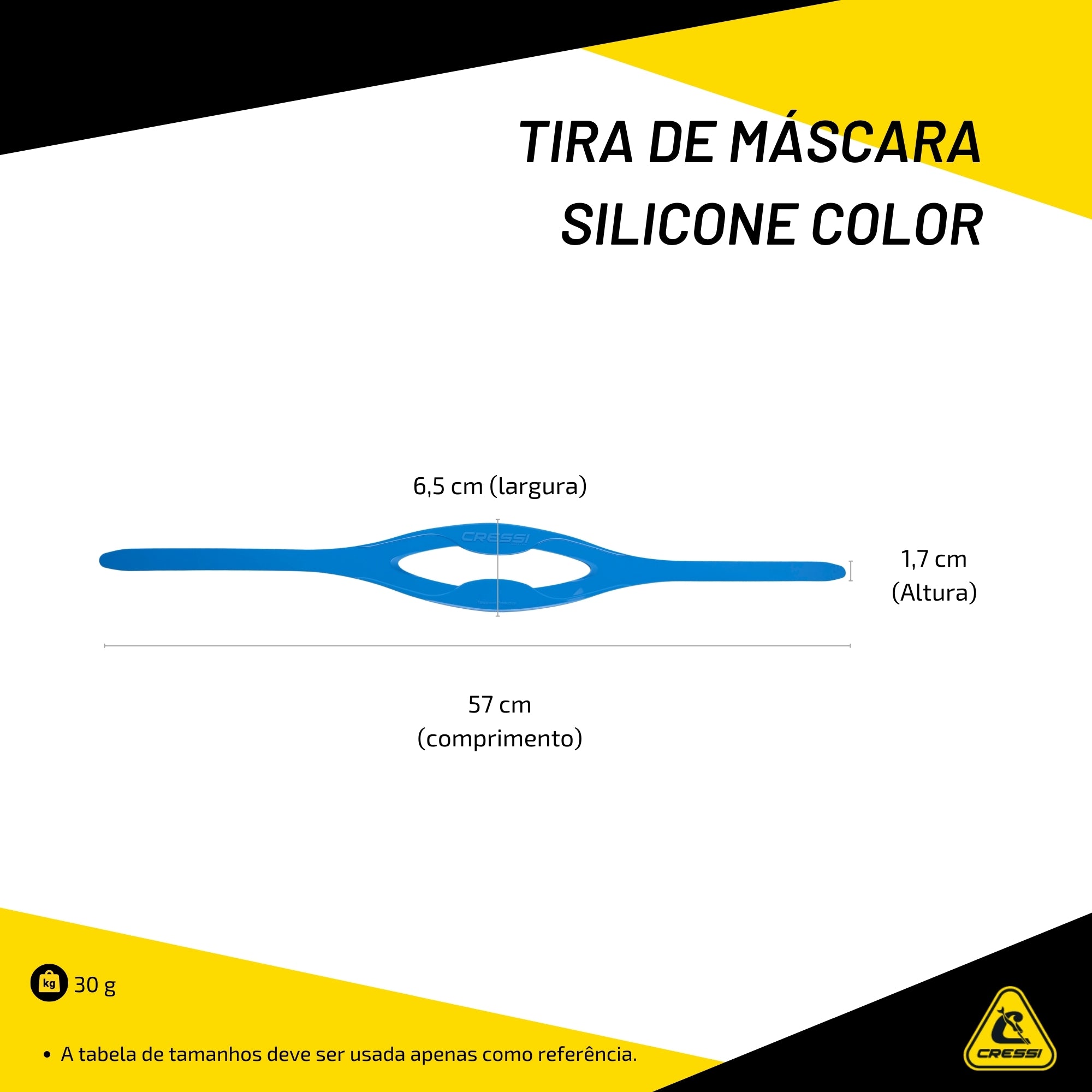 Tira de Máscara Cressi Silicone Color